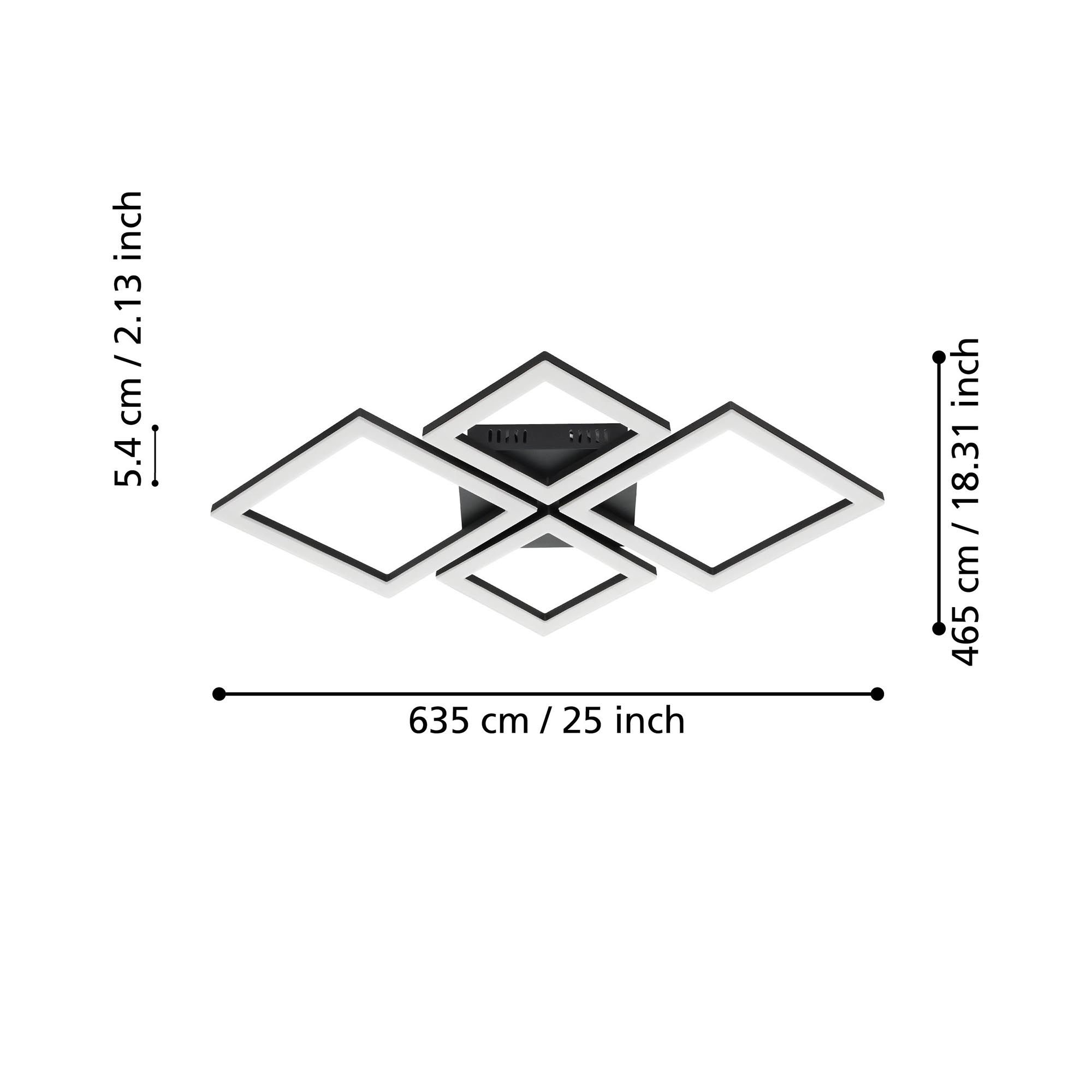 Plafonnier LED PARANDAY Z dimmable 47X47cm