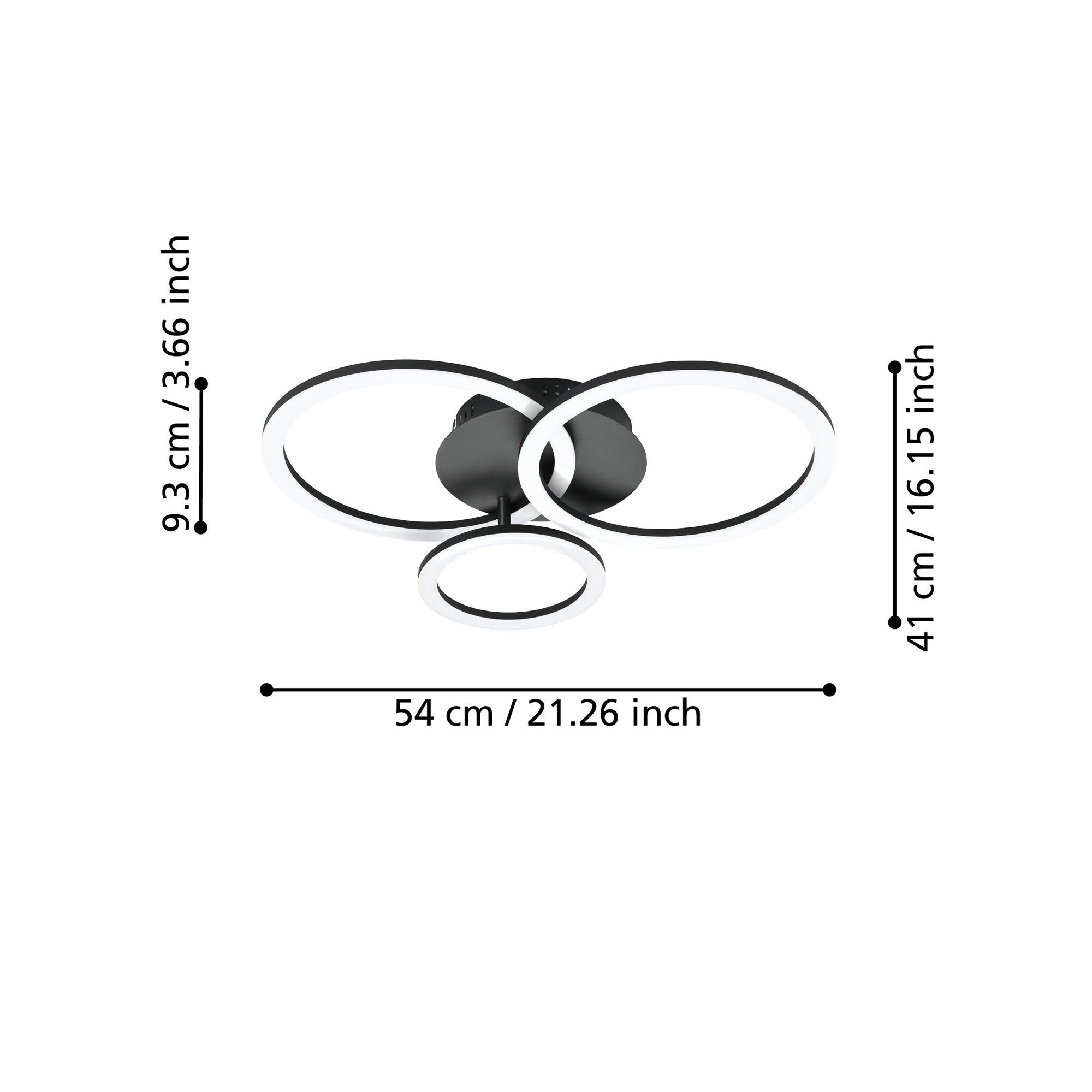 Plafonnier LED PARRAPOS-Z dimmable L54,5cm