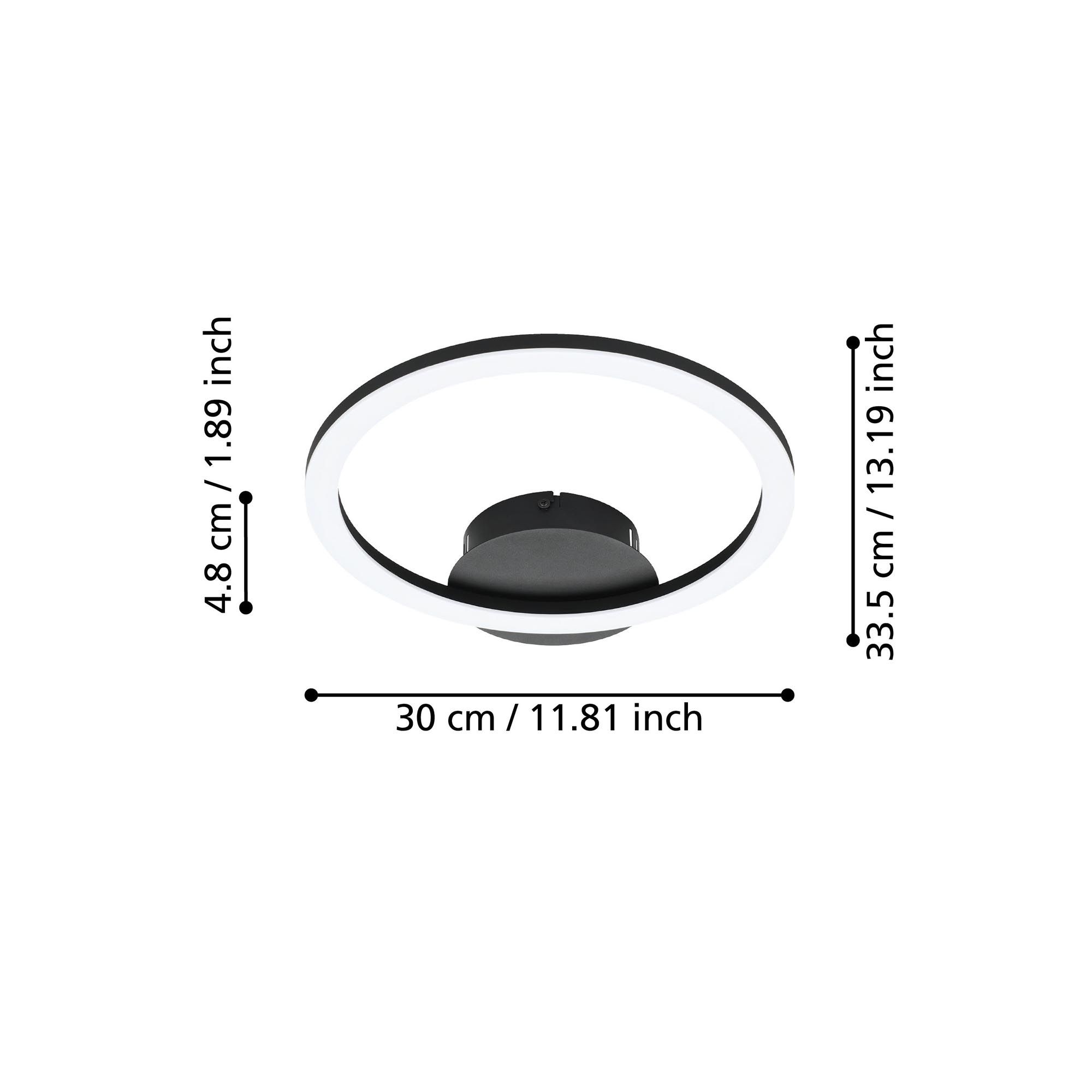 Plafonnier LED PARRAPOS-Z dimmable D34cm