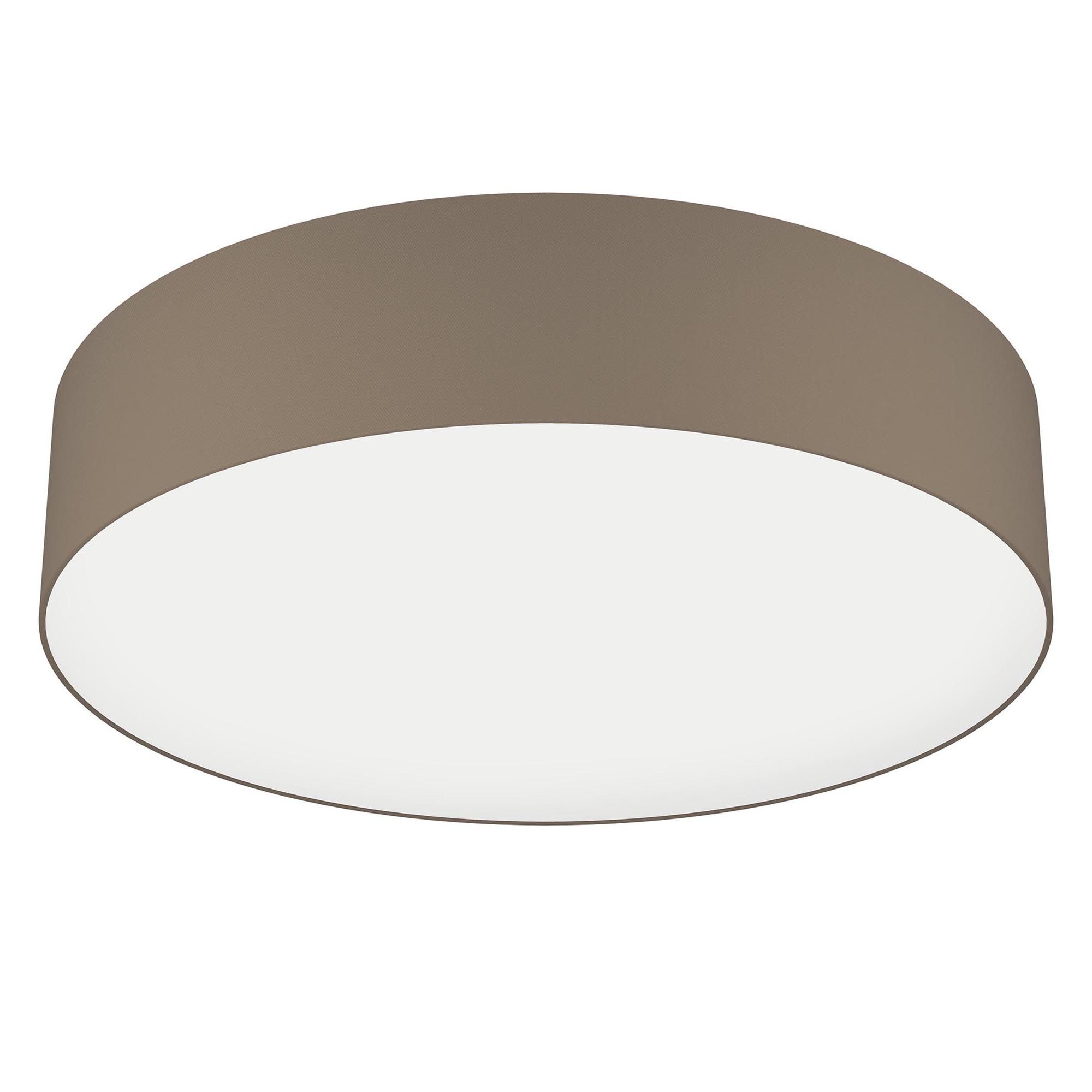 Plafonnier LED ROMAO Z dimmable en tissu Blanc D57cm