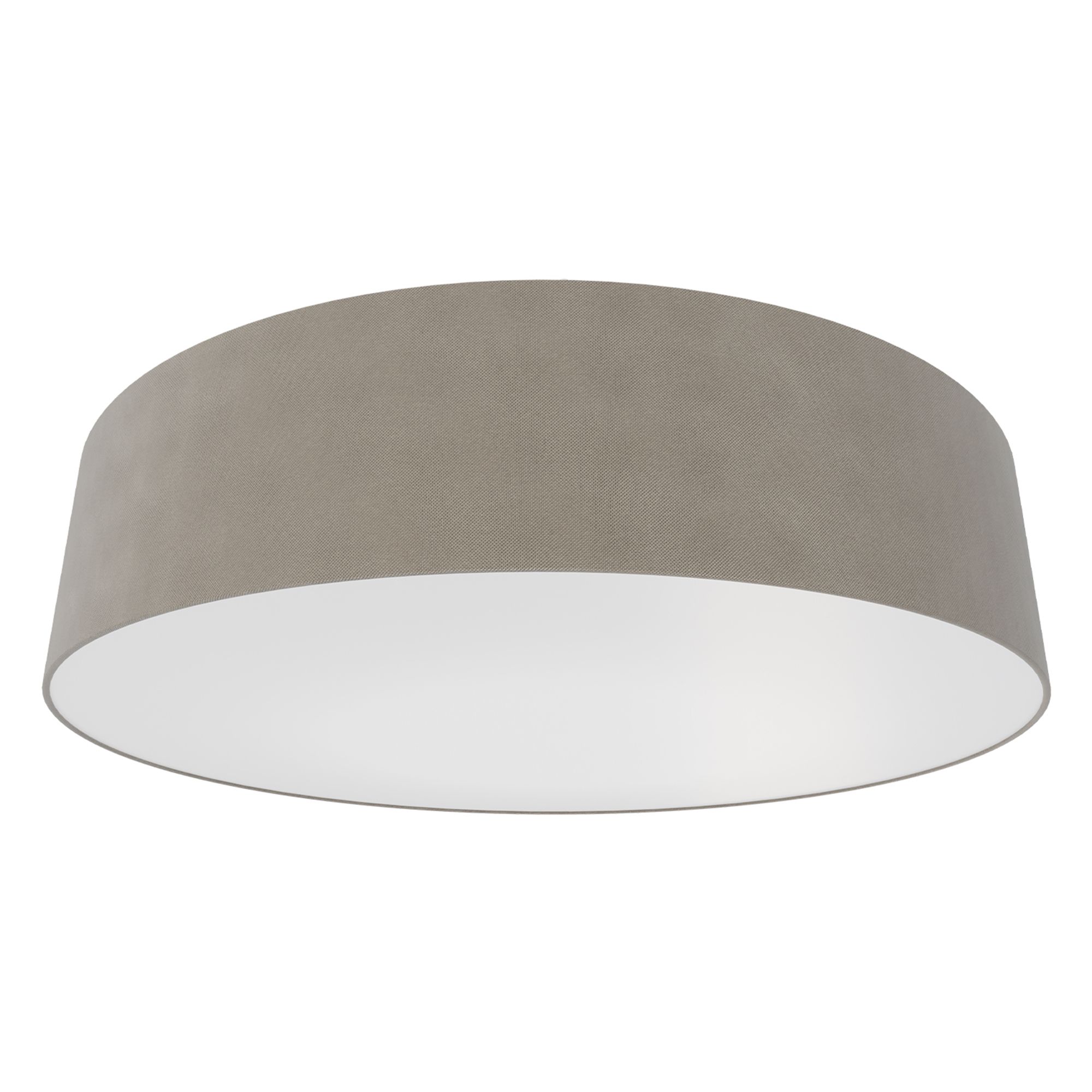 Plafonnier en tissu taupe ROMAO-Z led intégrée 35W