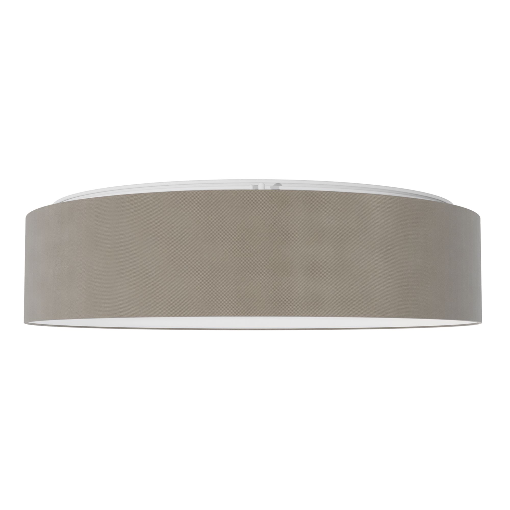 Plafonnier LED ROMAO Z dimmable en tissu Blanc D57cm