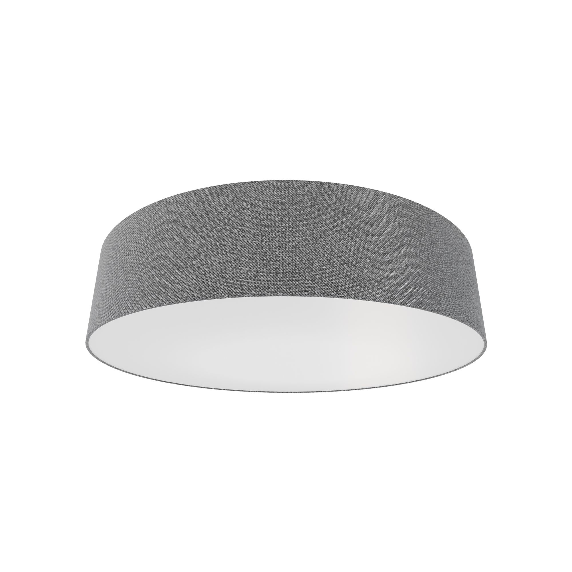 Plafonnier LED ROMAO Z dimmable en tissu Gris D57cm