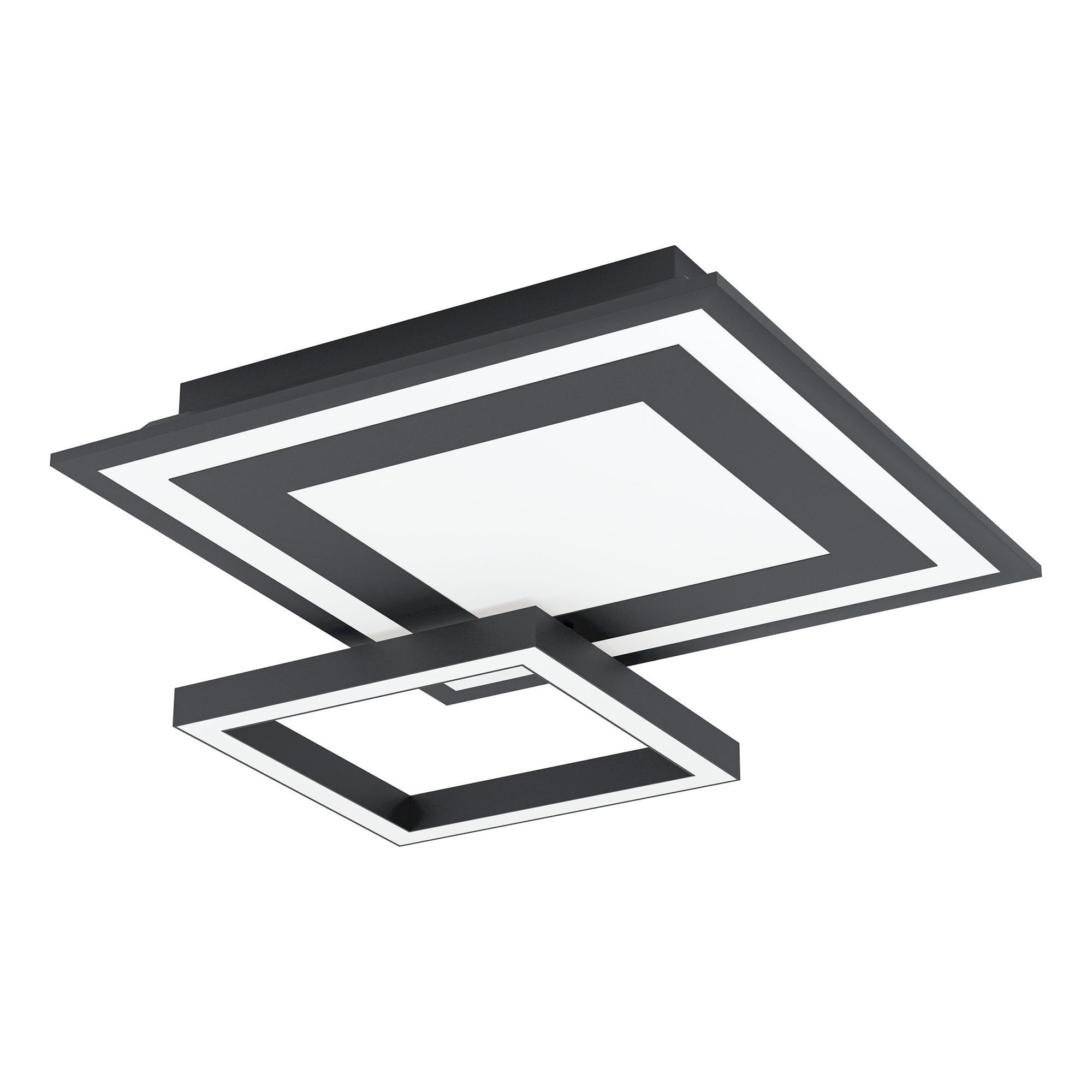 Plafonnier métal en noir SAVATARILA-Z led intégrée 4X2,7W