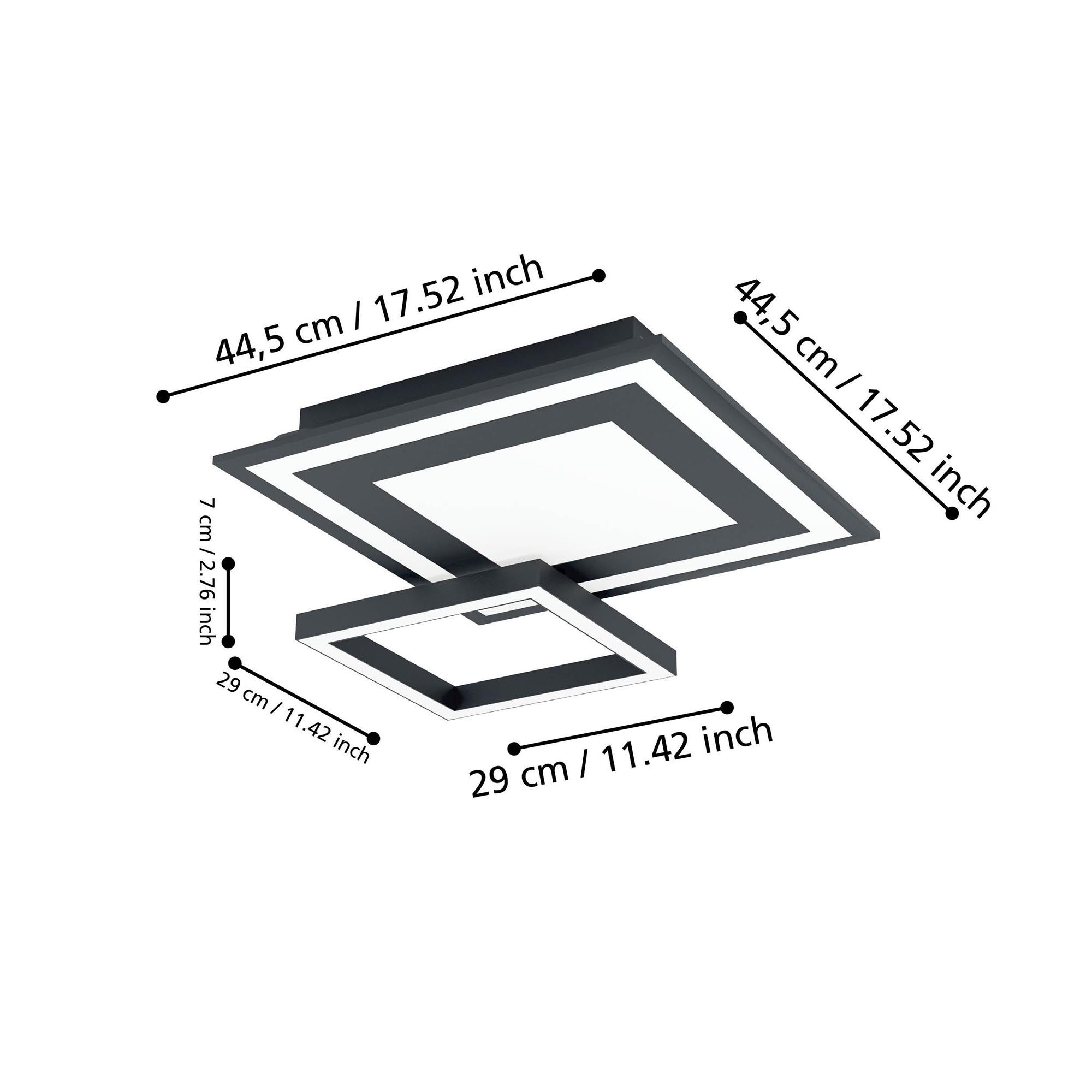 Plafonnier LED SAVATARILA-Z dimmable L45cm