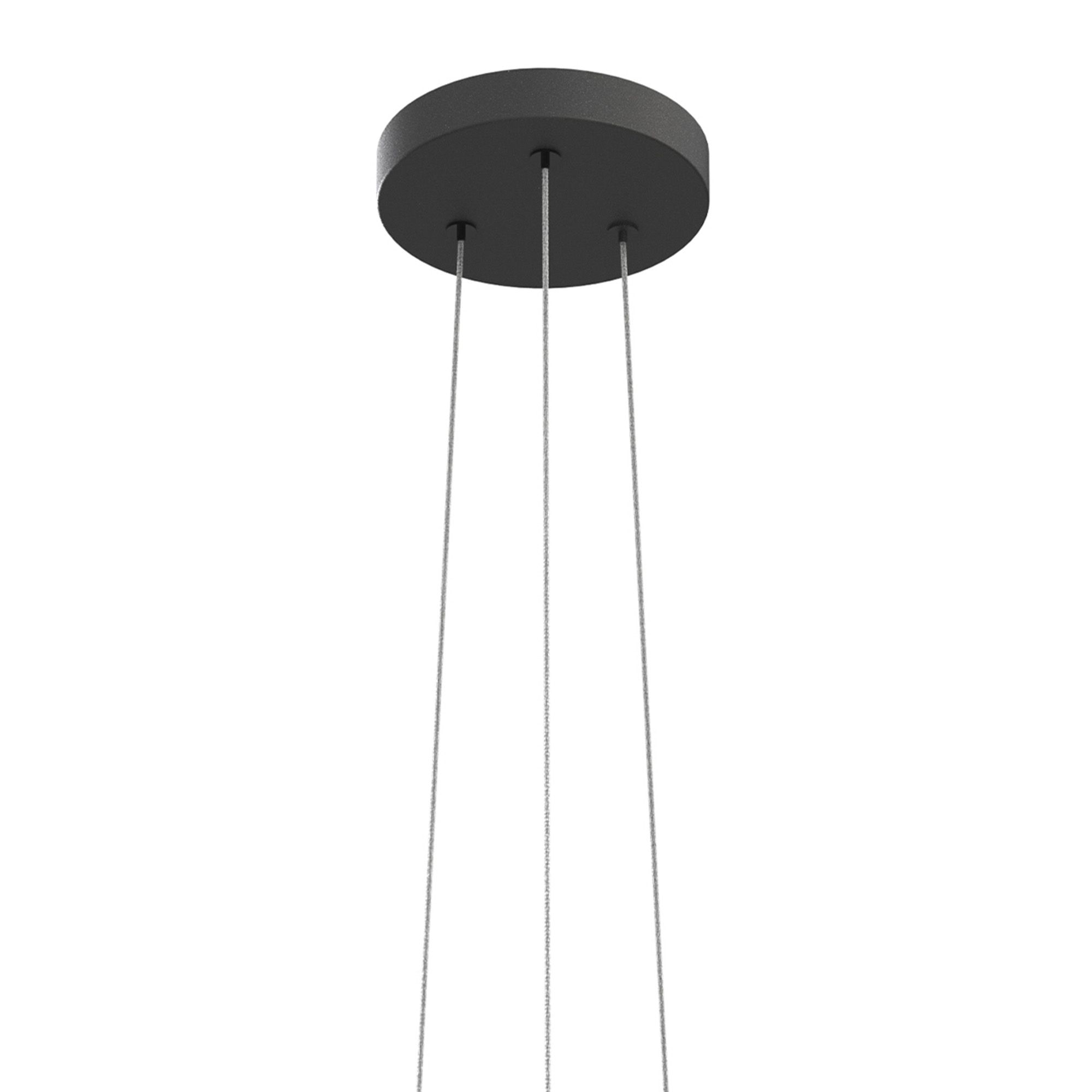 Suspension en verre smoky LANNION led intégrée 19W 2160 lumens 3000K Diamètre 60 cm