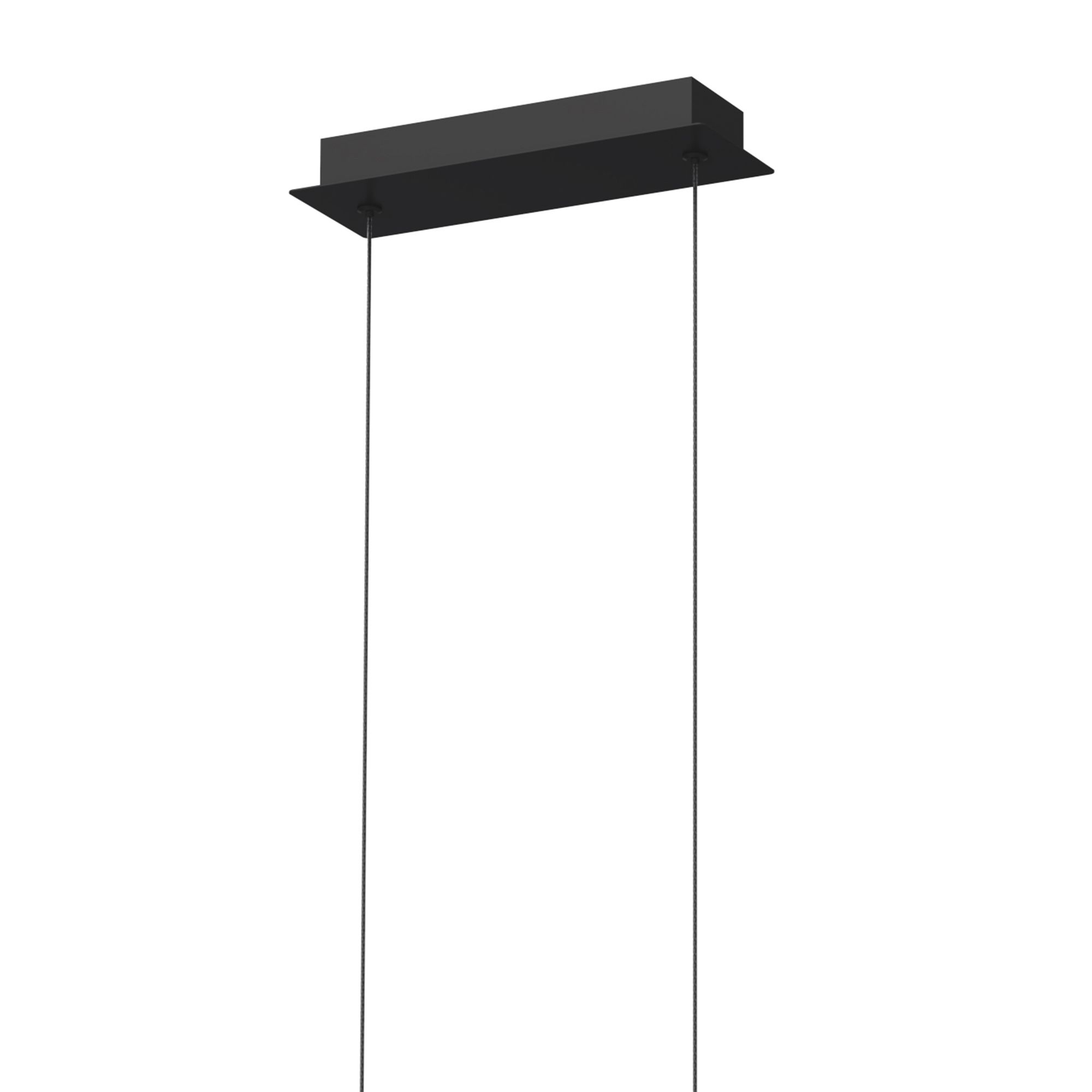 Suspension dimmable LED MATERA noir/bois L107cm