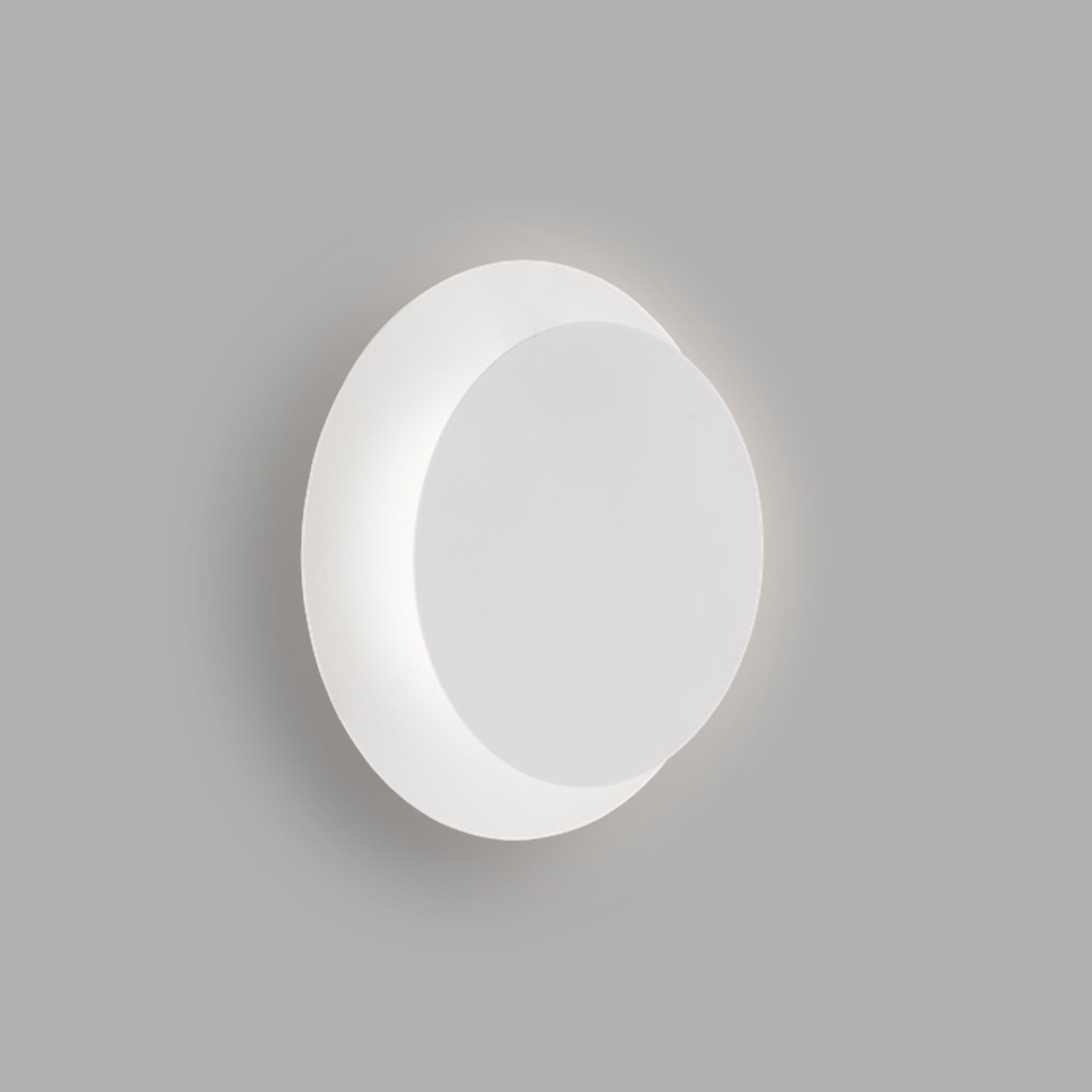 Applique ronde en métal blanc BAYONNE 6,5W led intégrée 720 lumens 3000K