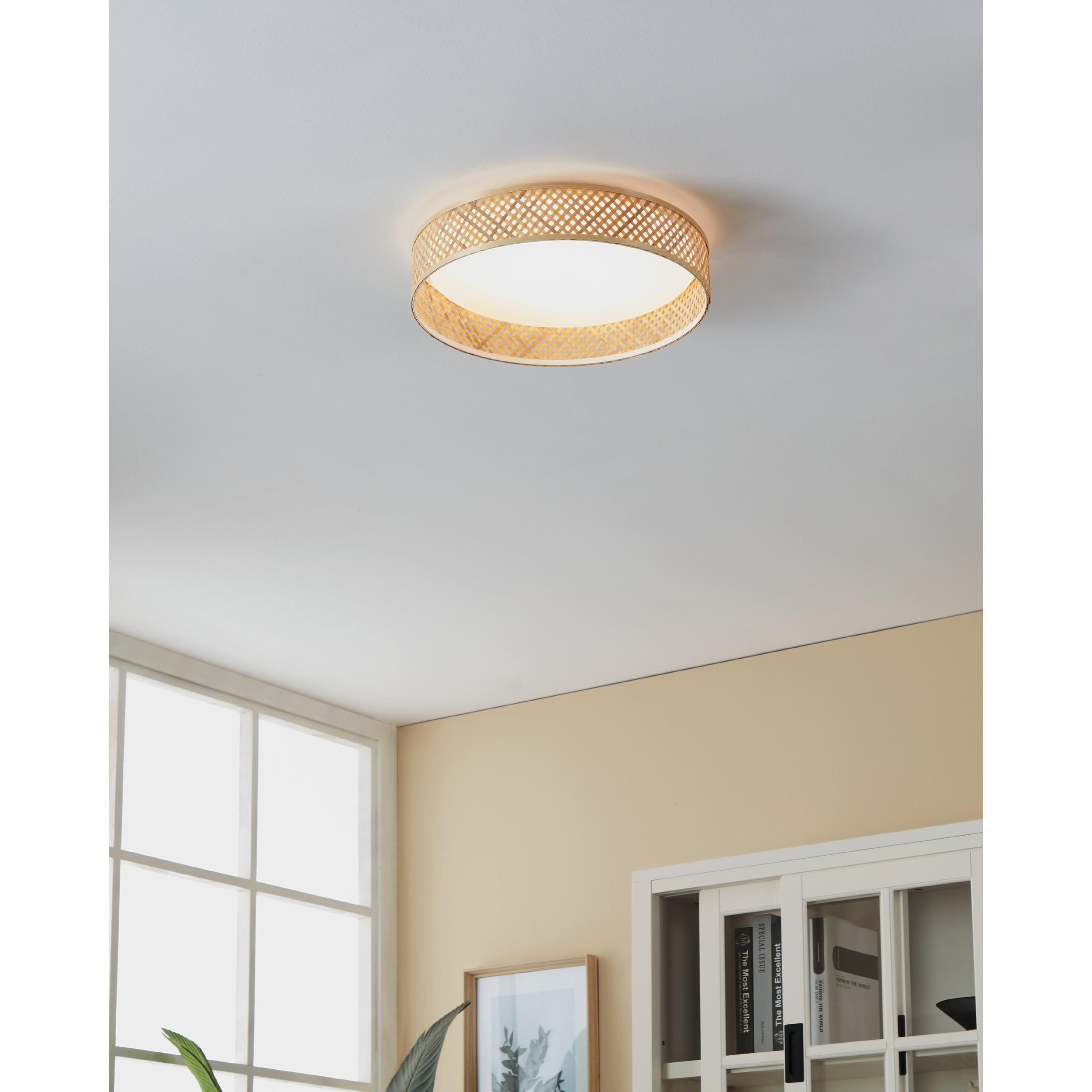 Plafonnier bambou naturel LUPPINERIA LED INT 6X20W