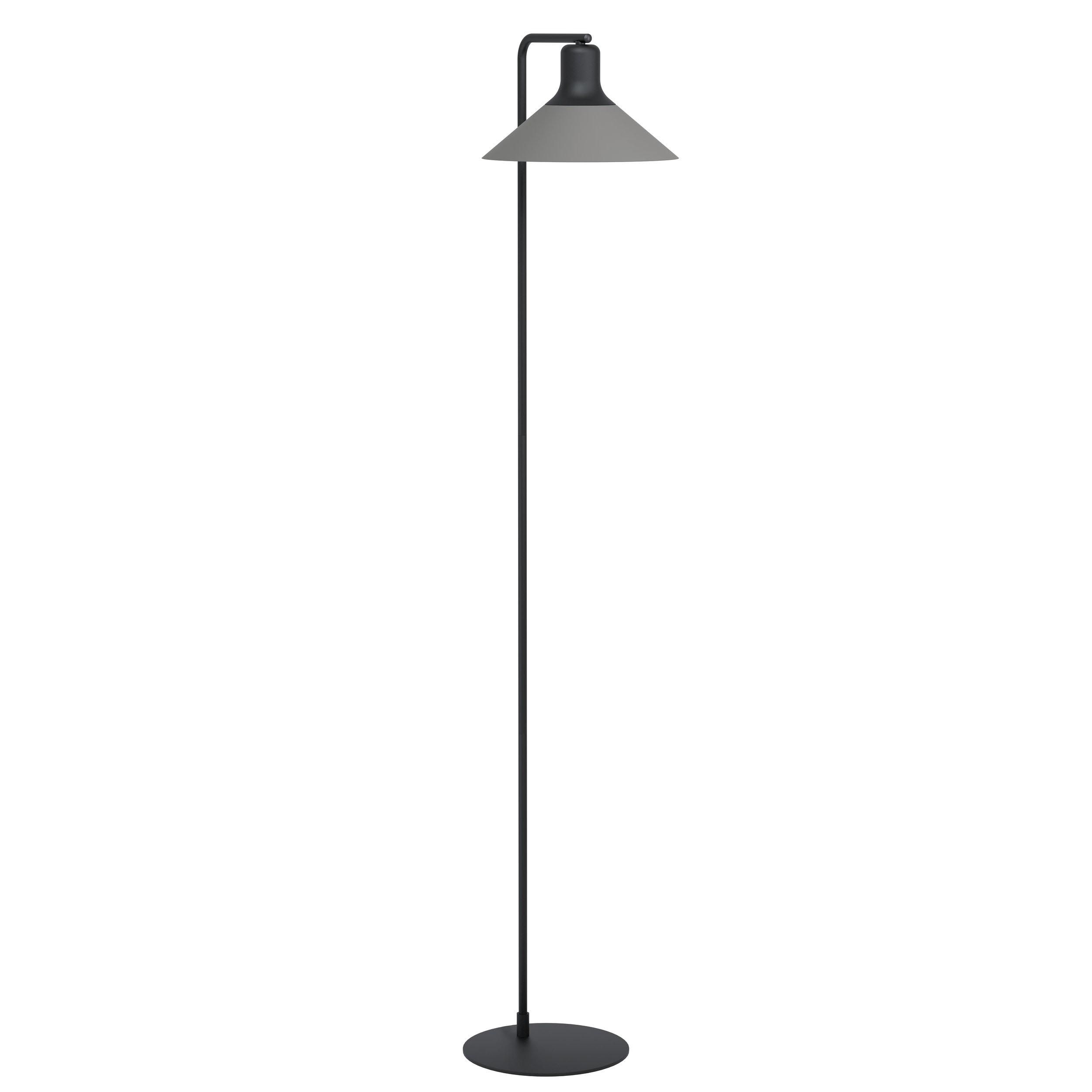 Lampadaire métal gris ABREOSA E27 1X28W