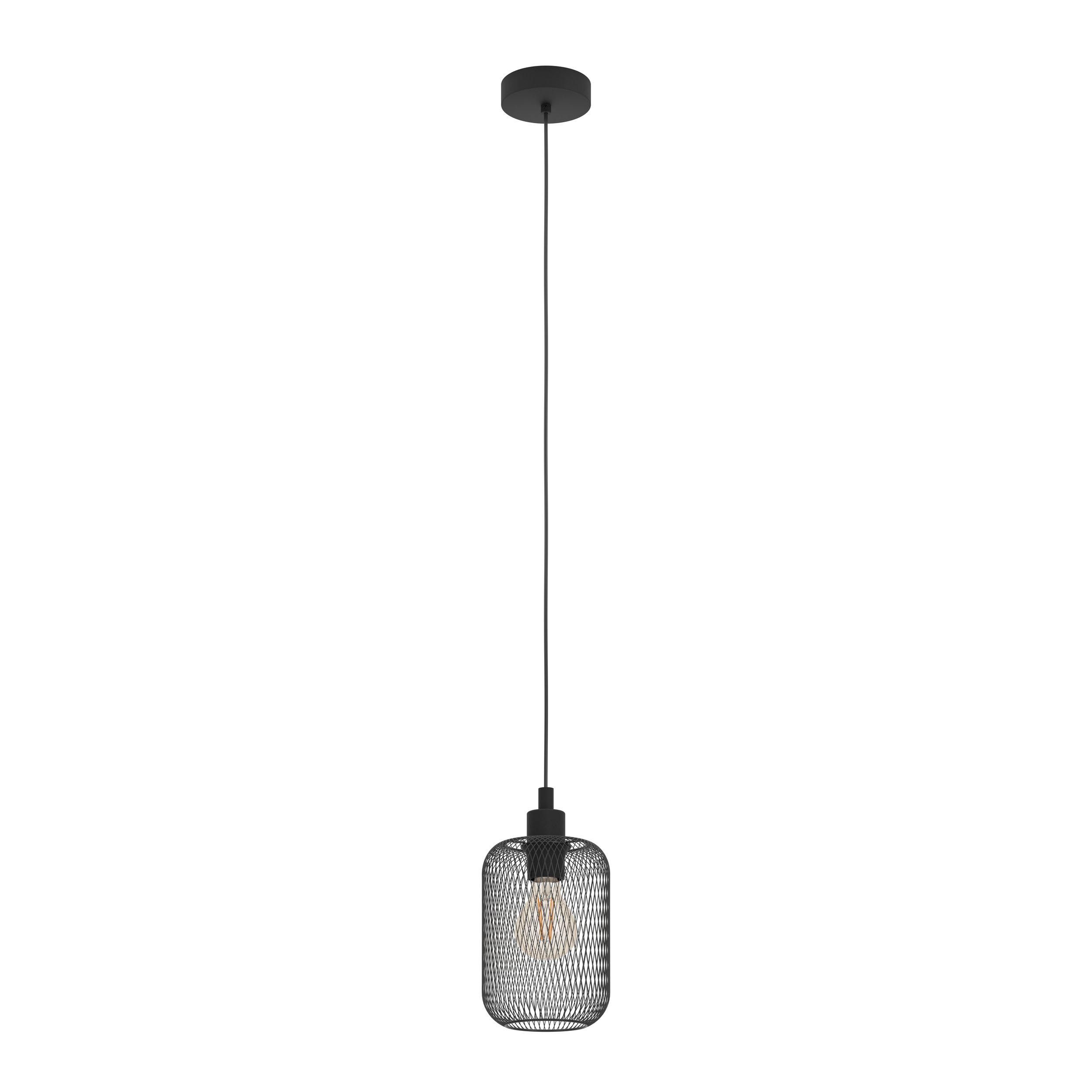 Suspension métal noir WRINGTON H110 cm E27 1X60W