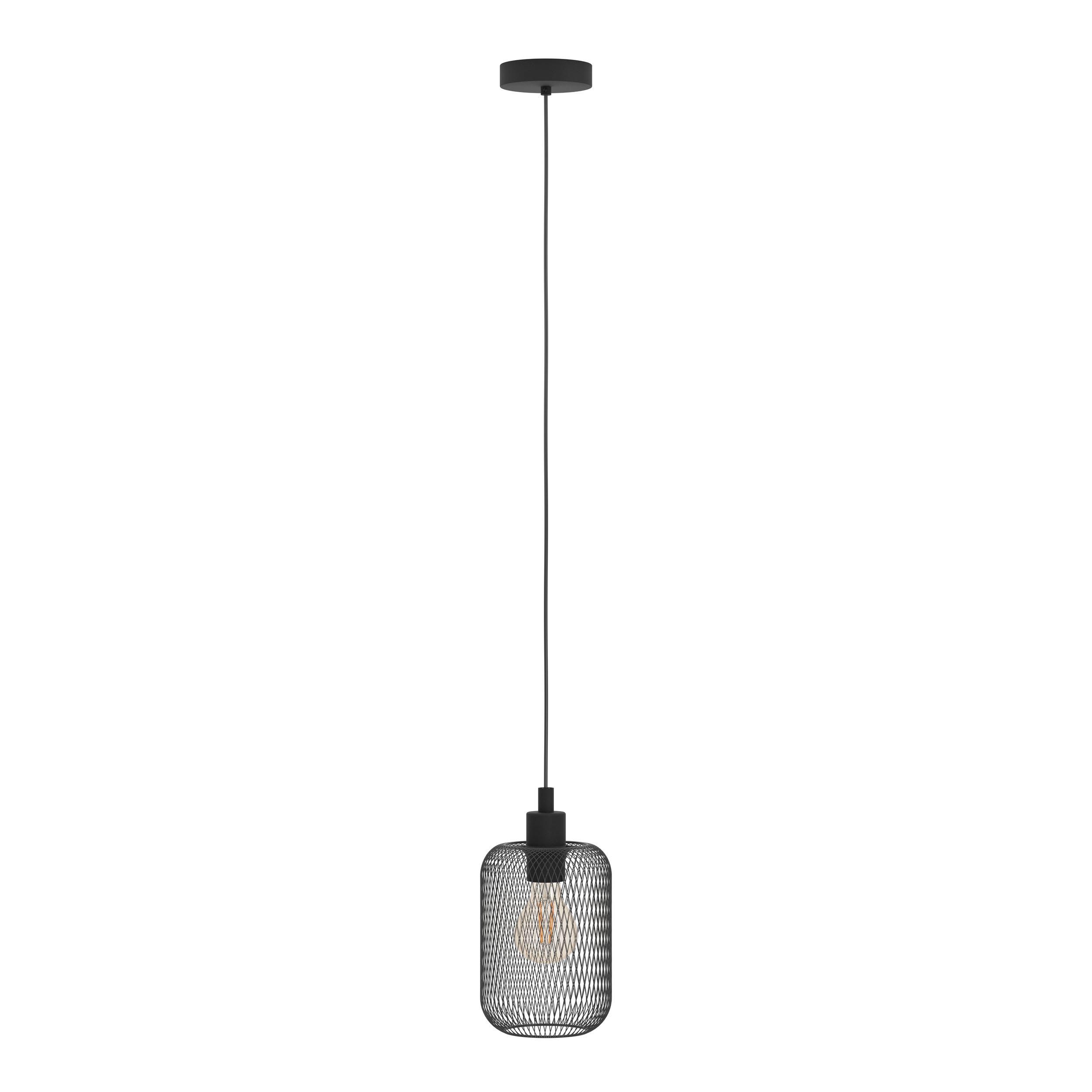 Suspension métal noir WRINGTON H110 cm E27 1X60W