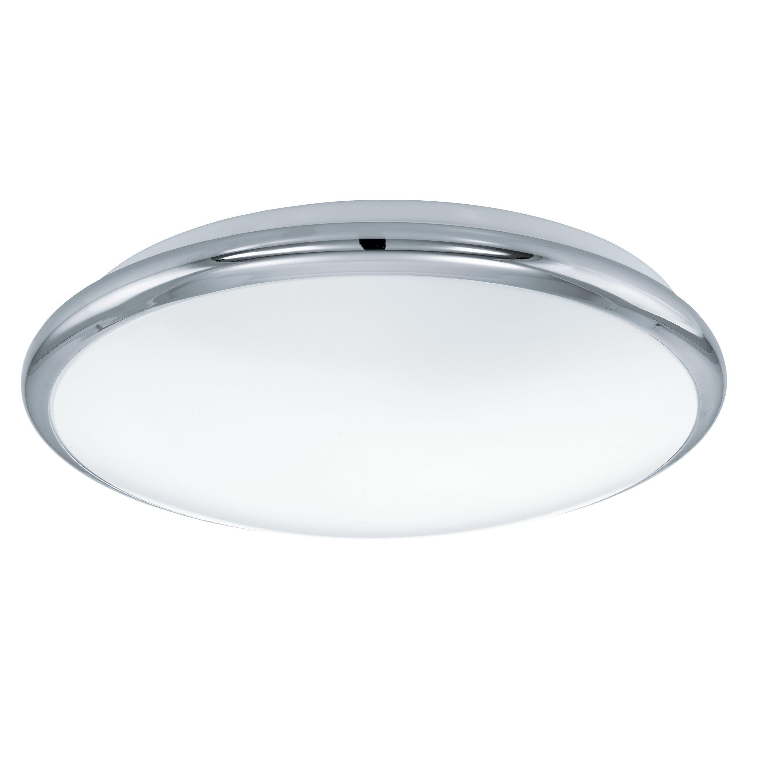 Plafonnier plastique chrome MANILVA LED INT 1X11W