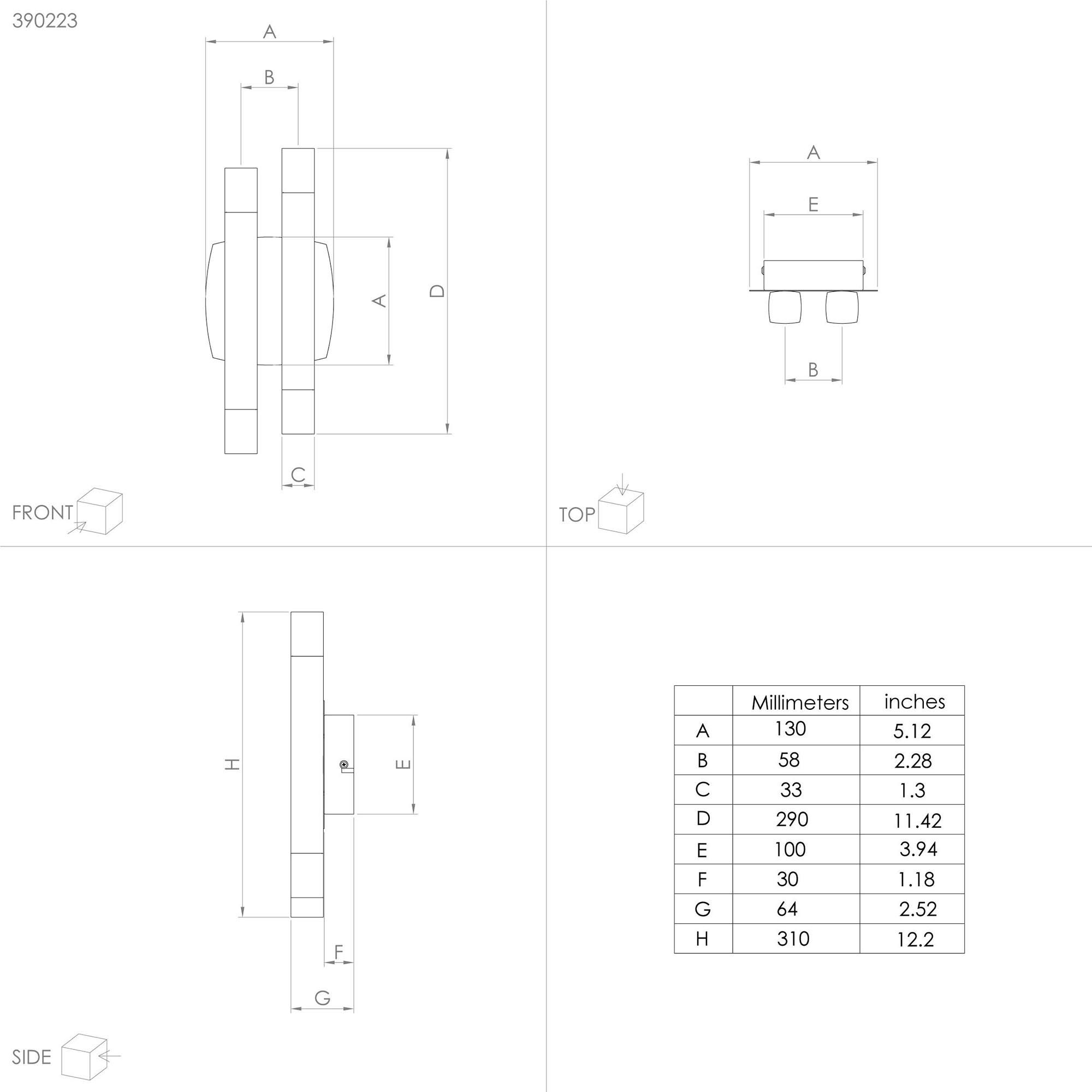 Applique murale en métal marron et noir ESTANTERIOS led intégrée 4X3,3W