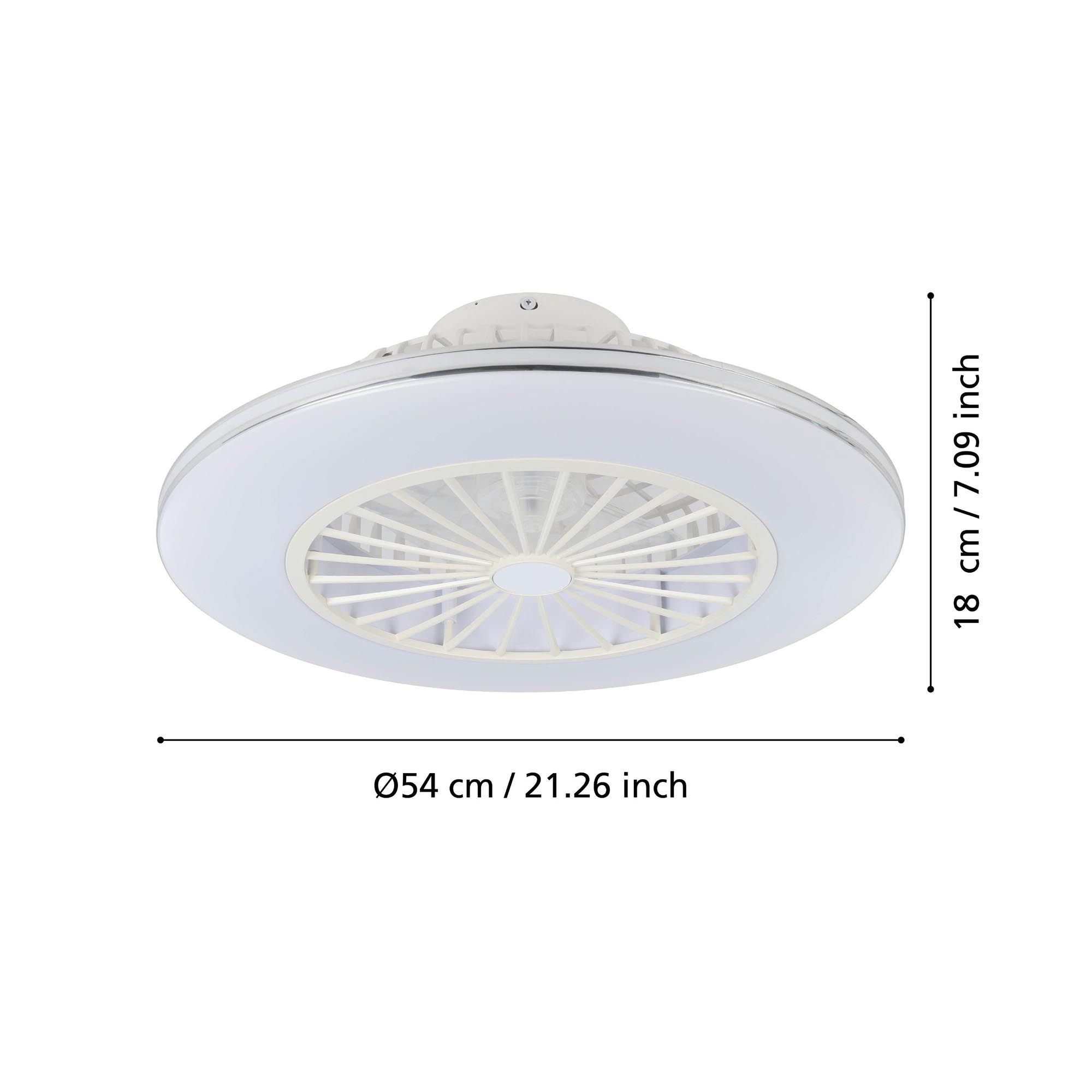 Ventilateur LED dimmable LOVISKA D55cm