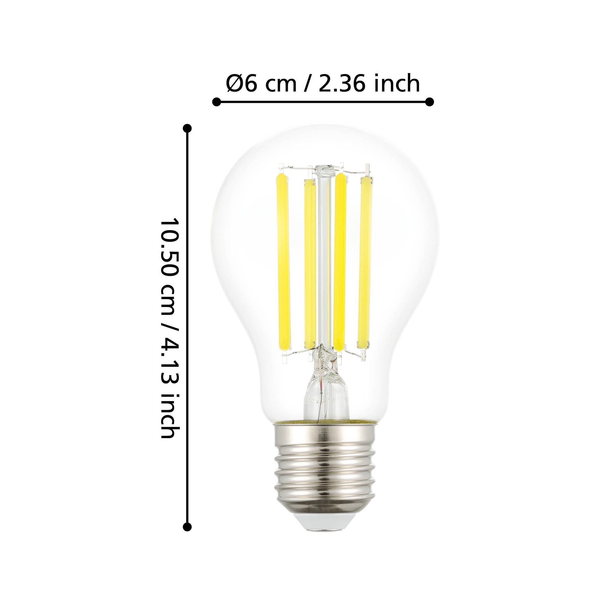 Ampoule Led Classic E27 en verre transparent STANDARD 2,2W