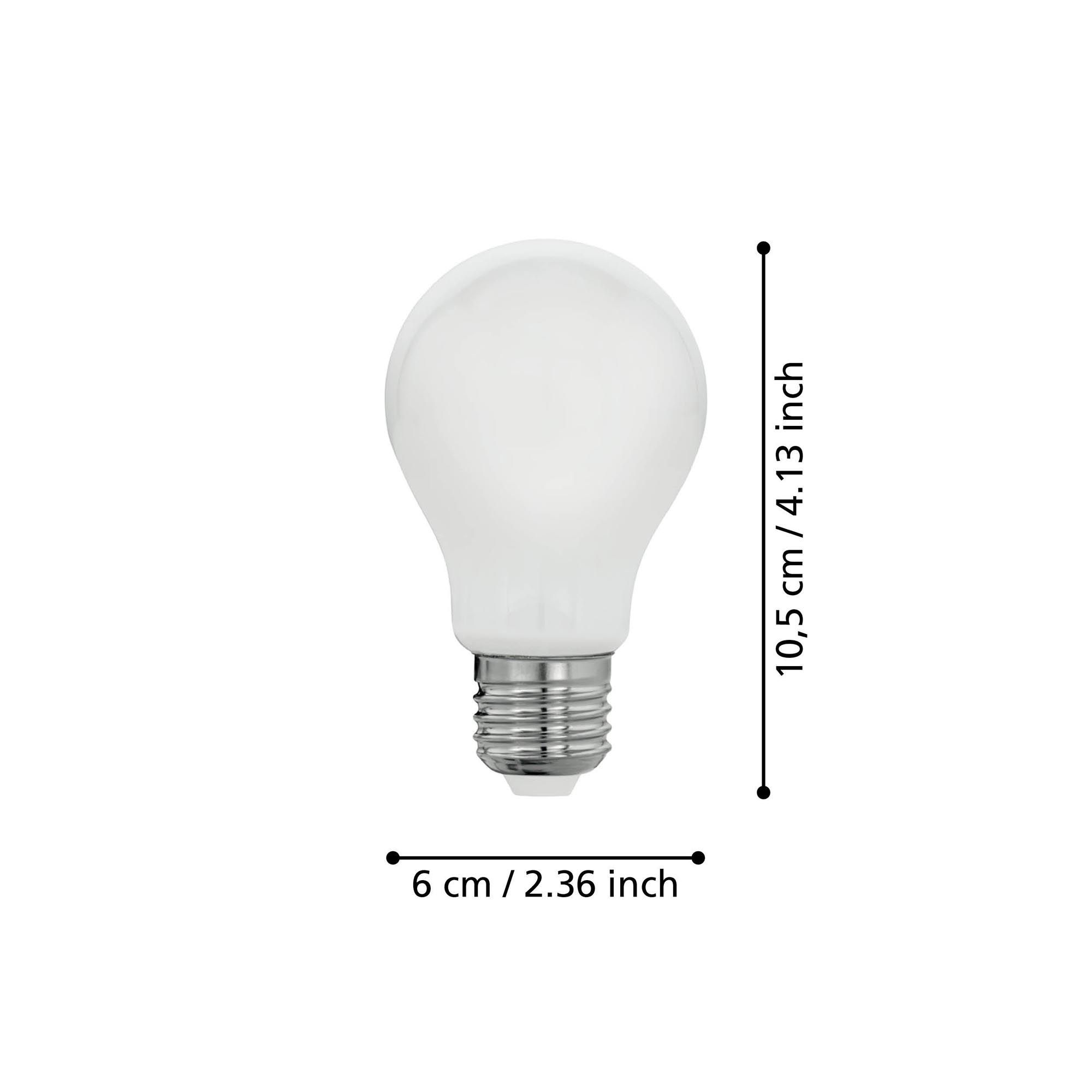 Ampoule Led Classic E27 en verre opale STANDARD 7W