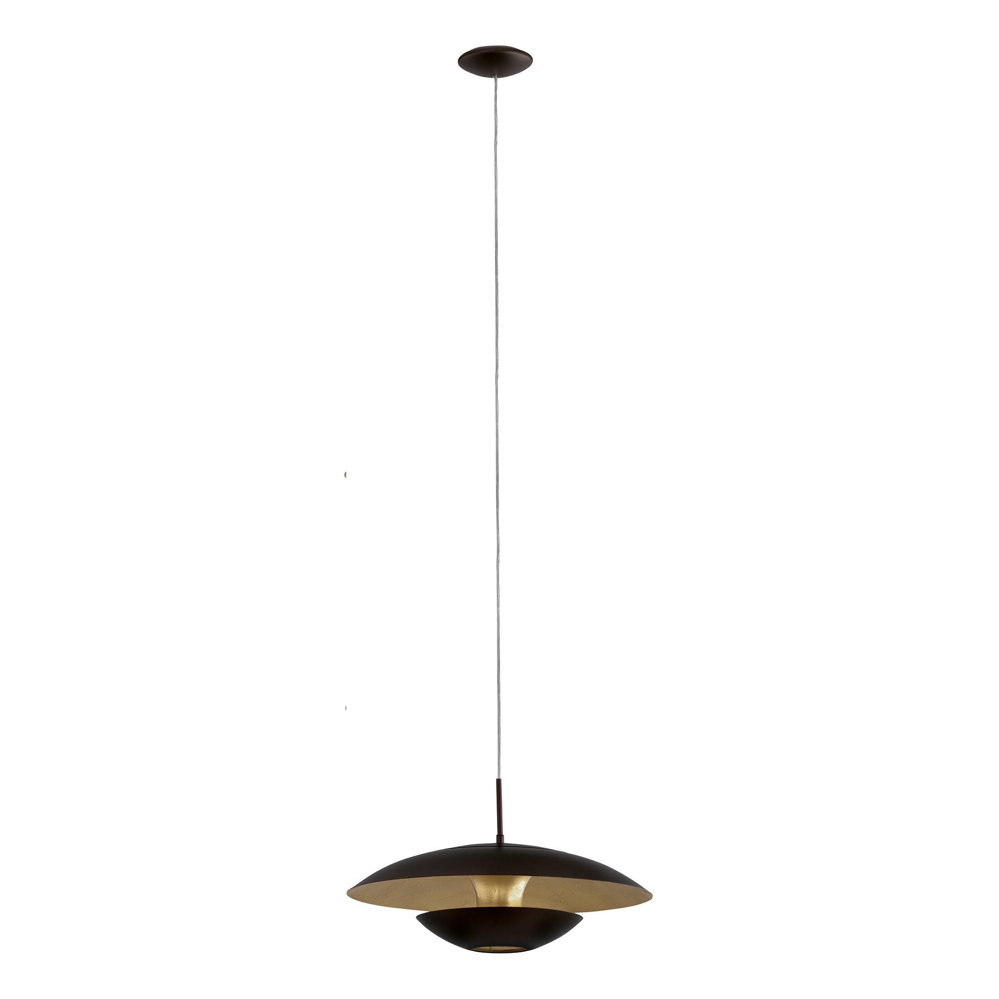 Suspension métal noir NUVANO E27 1X60W