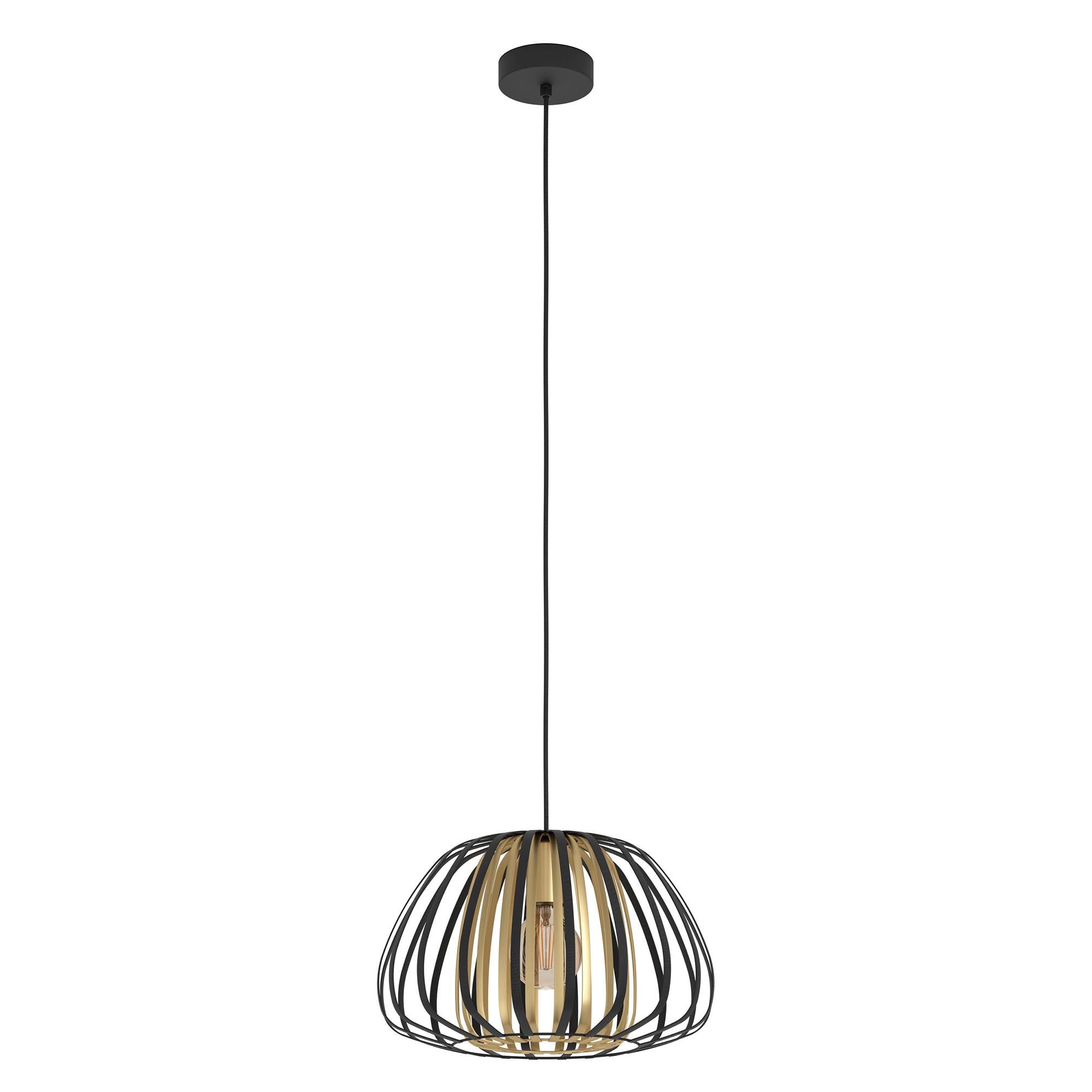 Suspension métal noir ENCINITOS E27 1X40W