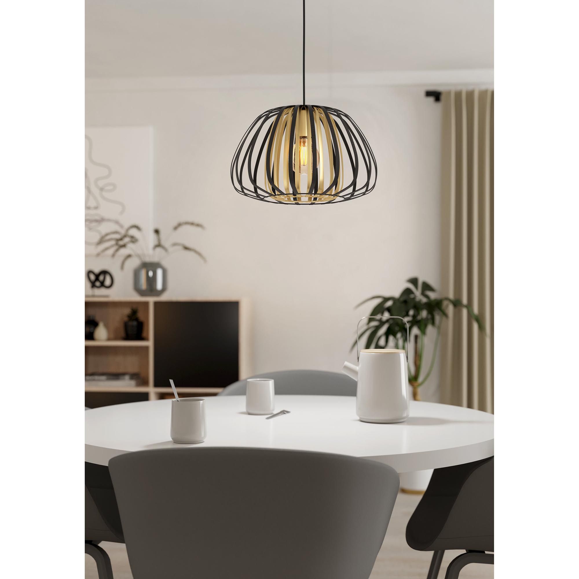 Suspension métal noir ENCINITOS E27 1X40W