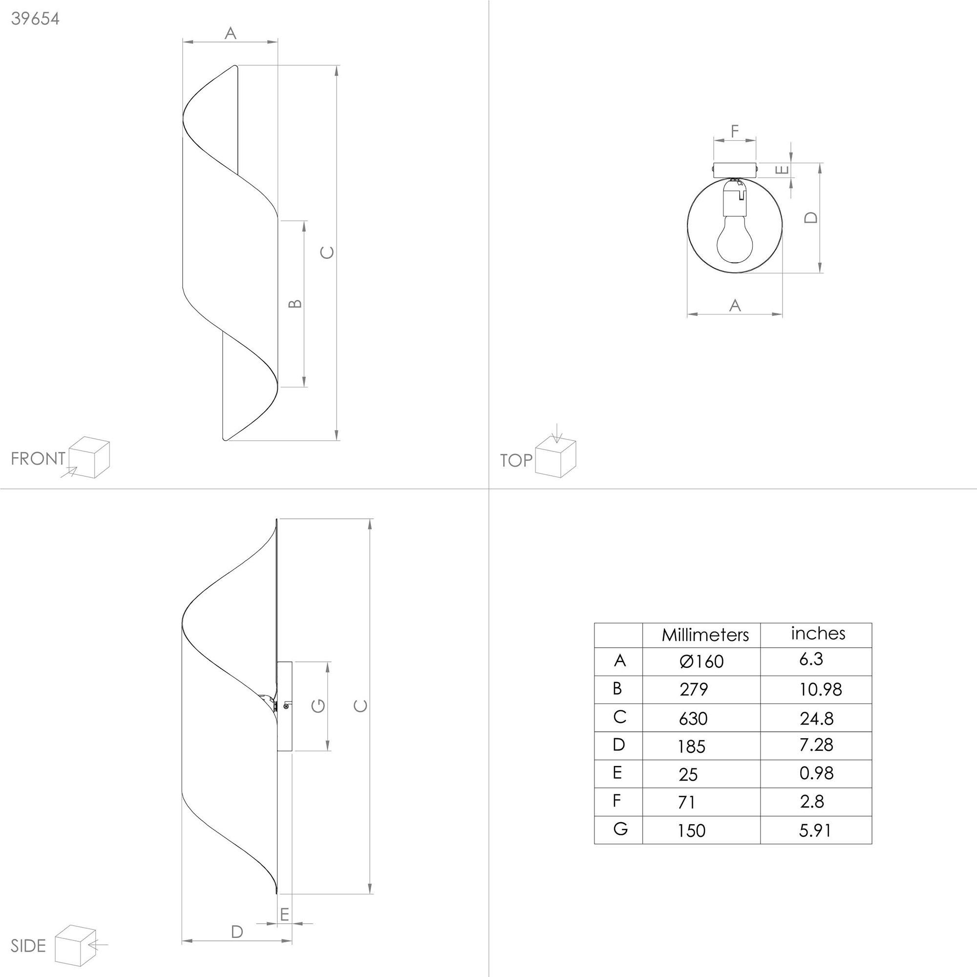 Applique E27 JABALOYAS HT63cm