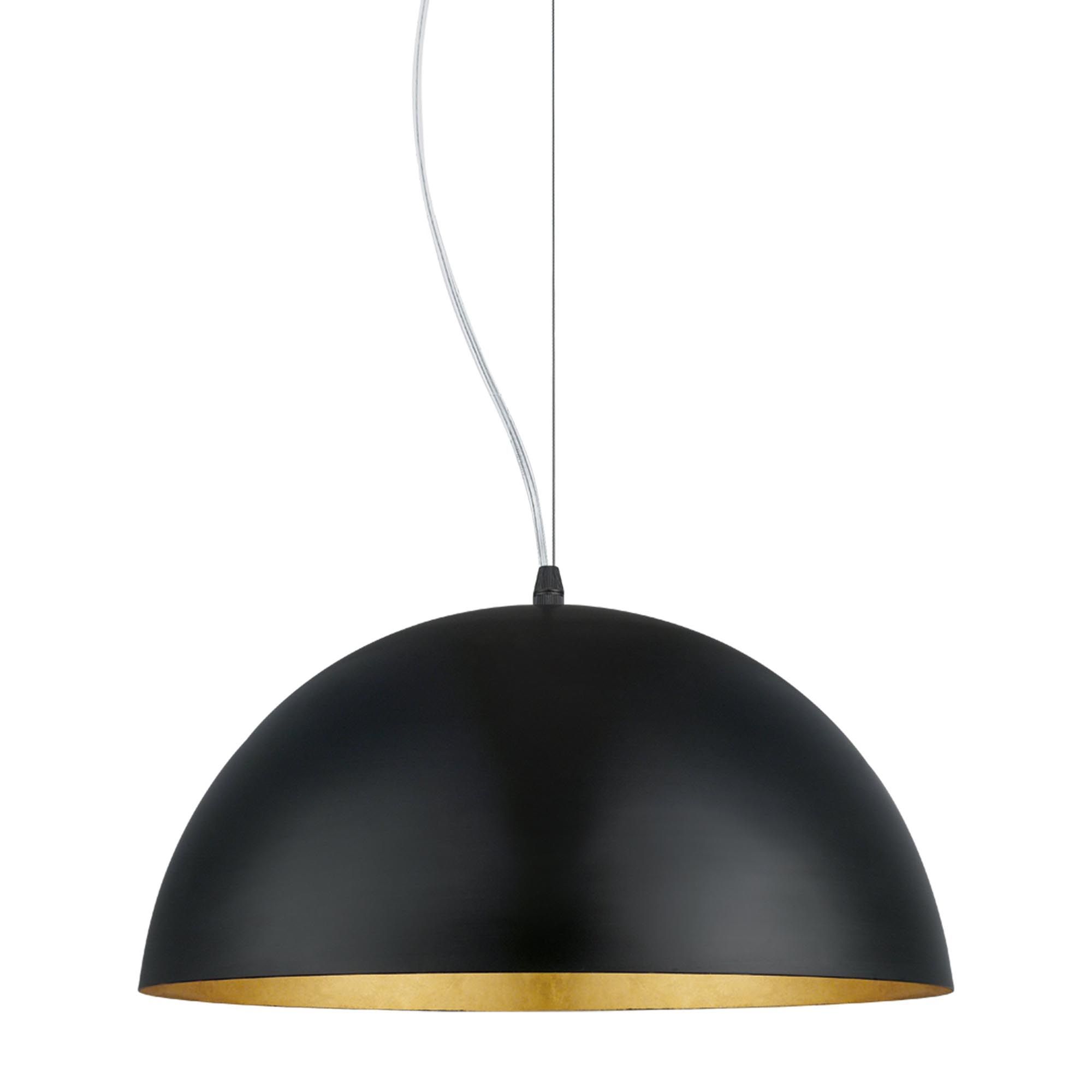 Suspension métal noir GAETANO 1 d38 cm E27 1X60W