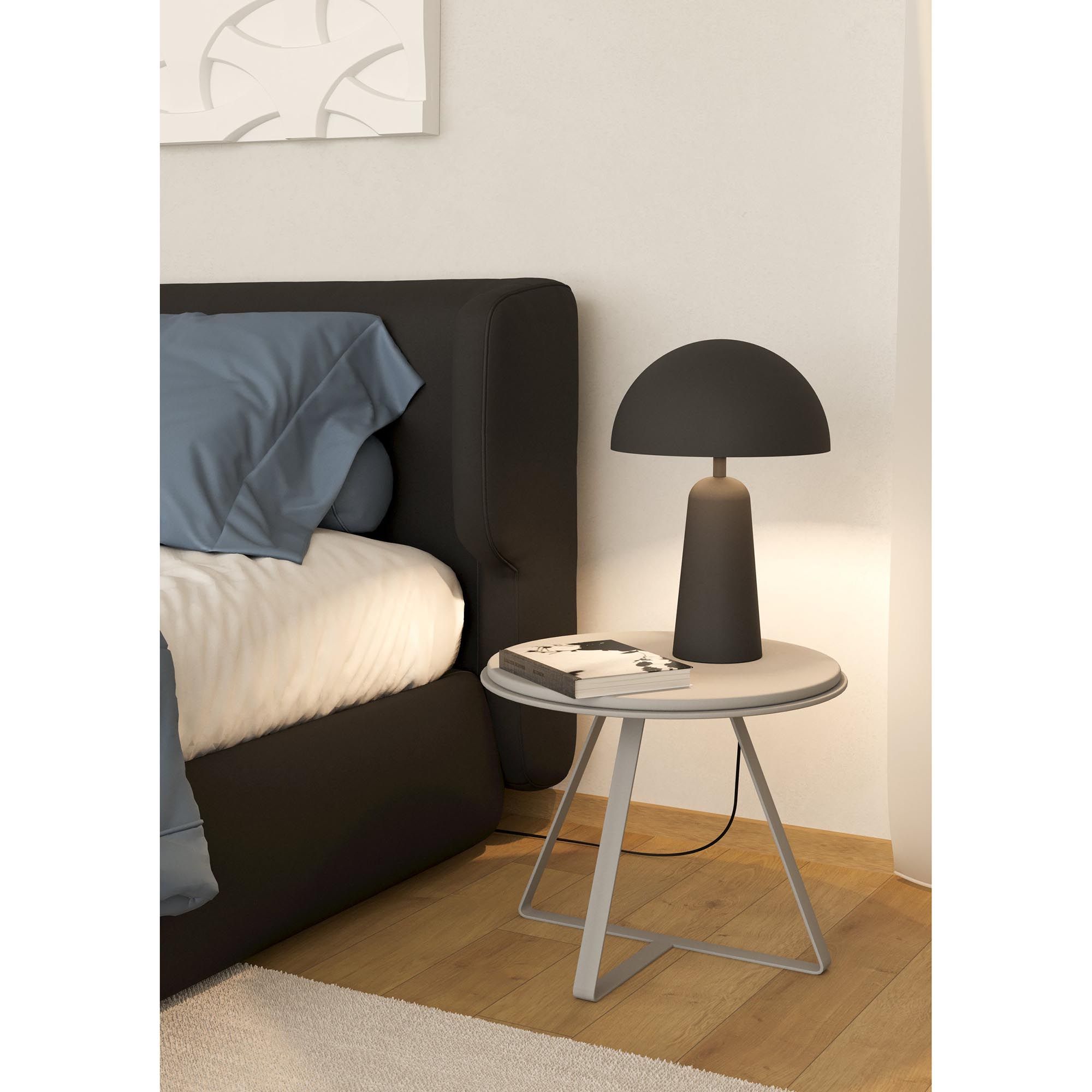 Lampe de table en métal noir ARANZOLA E27 40W