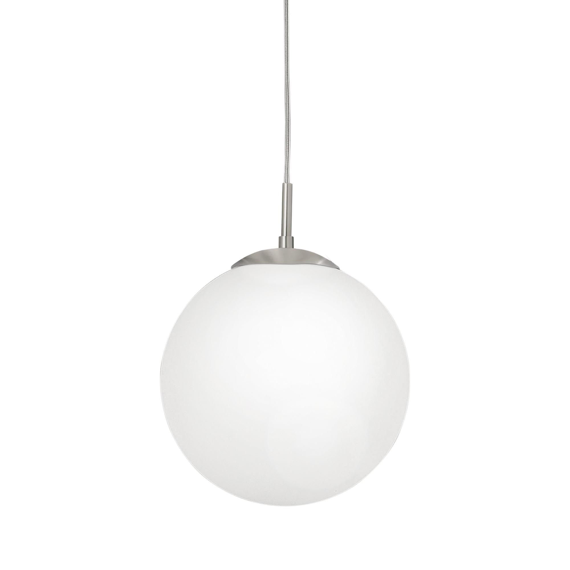 Suspension en verre opale RONDO D25 cm E27 60W