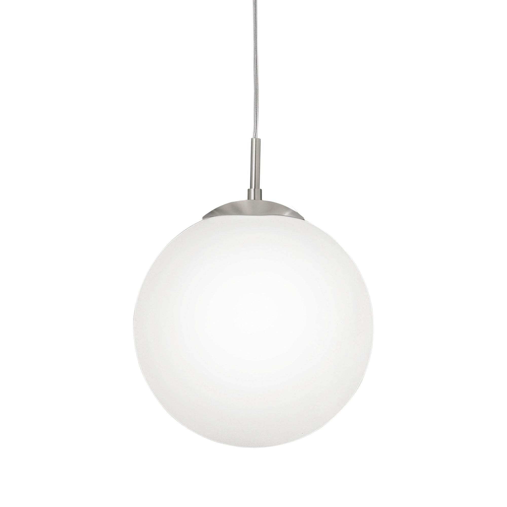 Suspension en verre opale RONDO D30 cm E27 60W