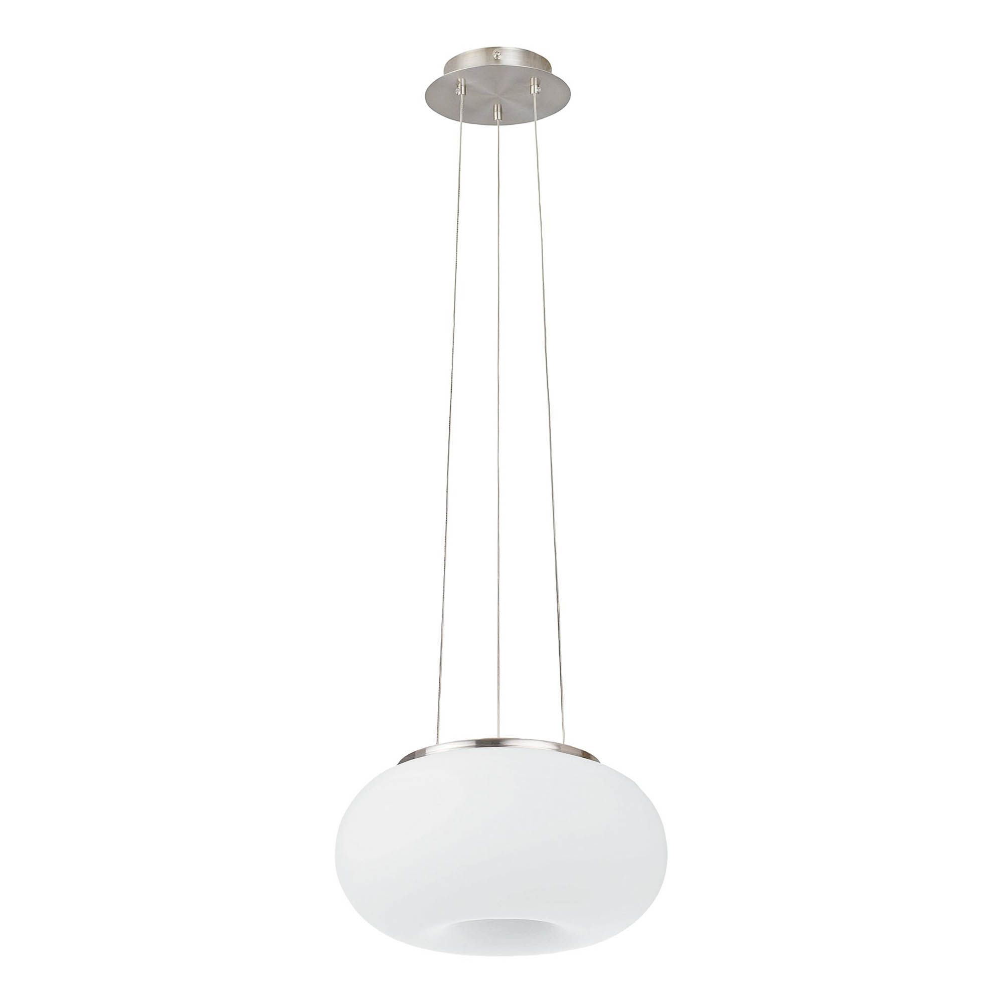 Suspension en verre opale OPTICA E27 2X60W