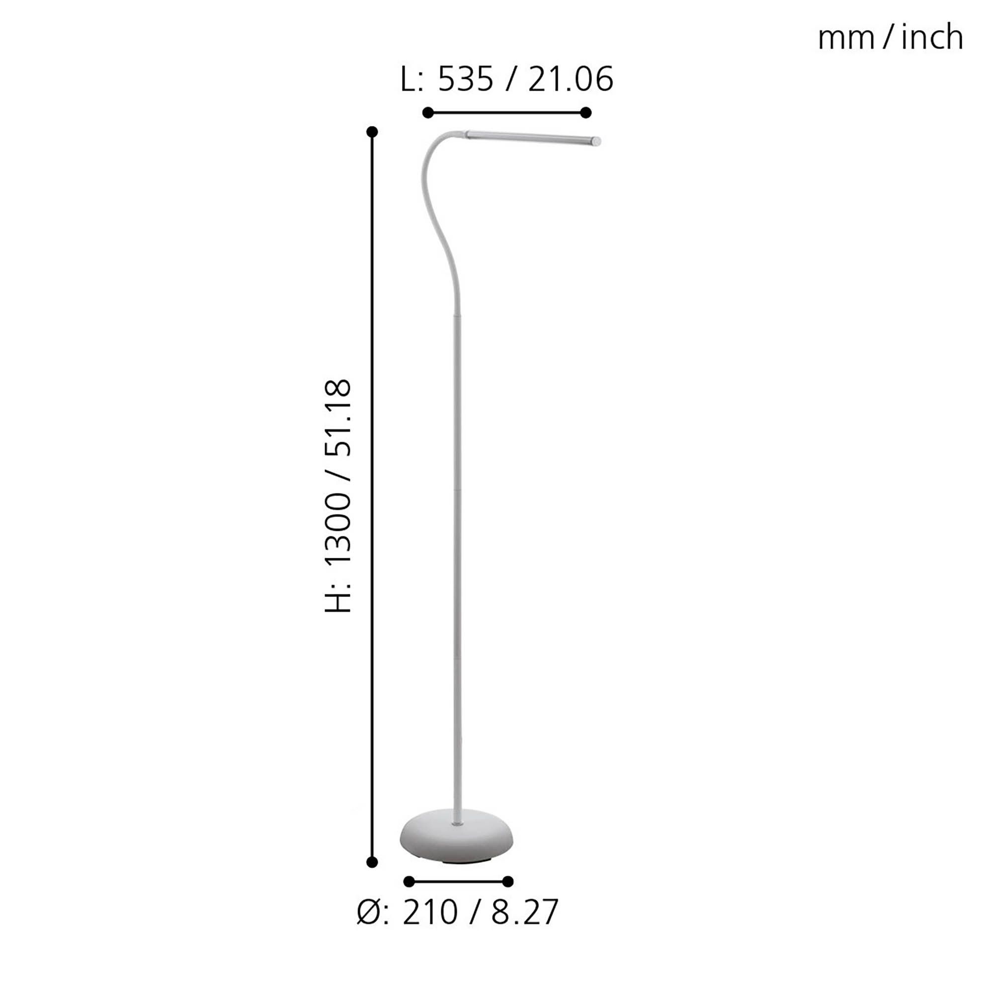 Liseuse en plastique blanc LAROA led intégrée 4,2W