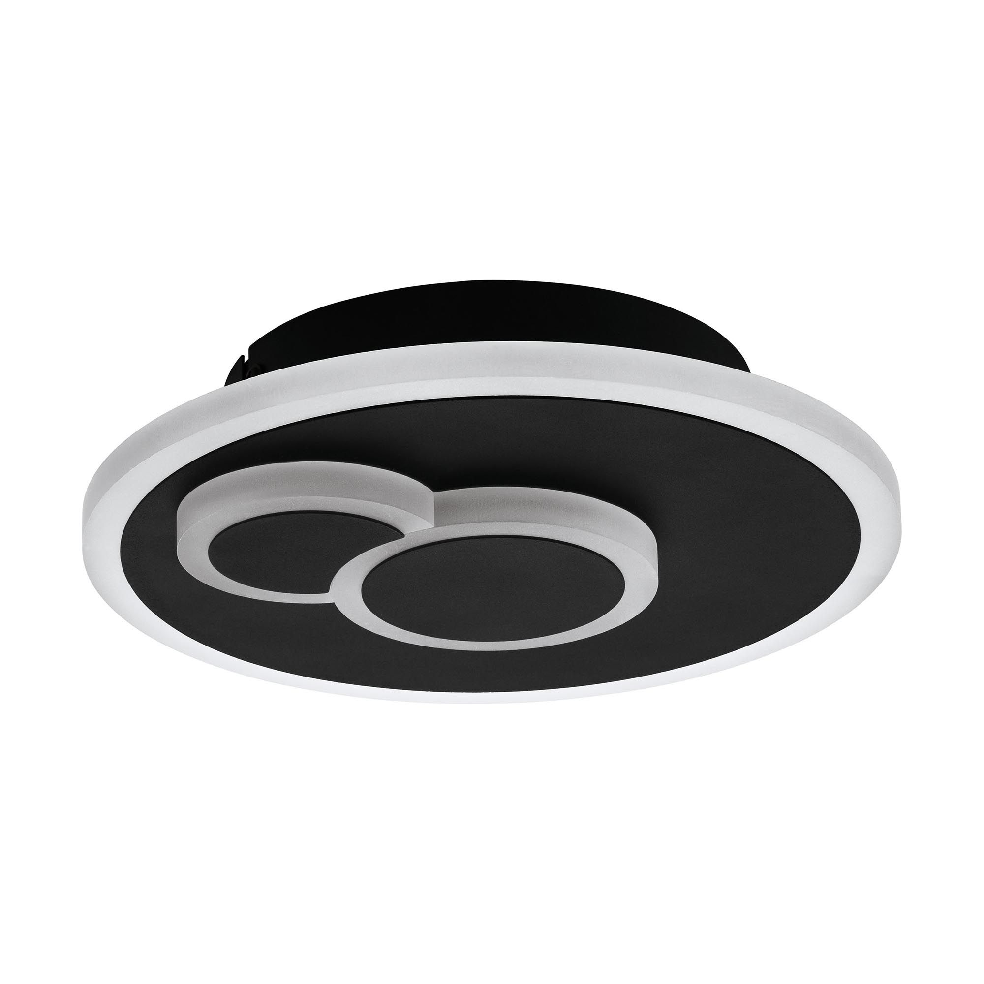 Plafonnier en métal noir CADEGAL led intégrée 7,8W