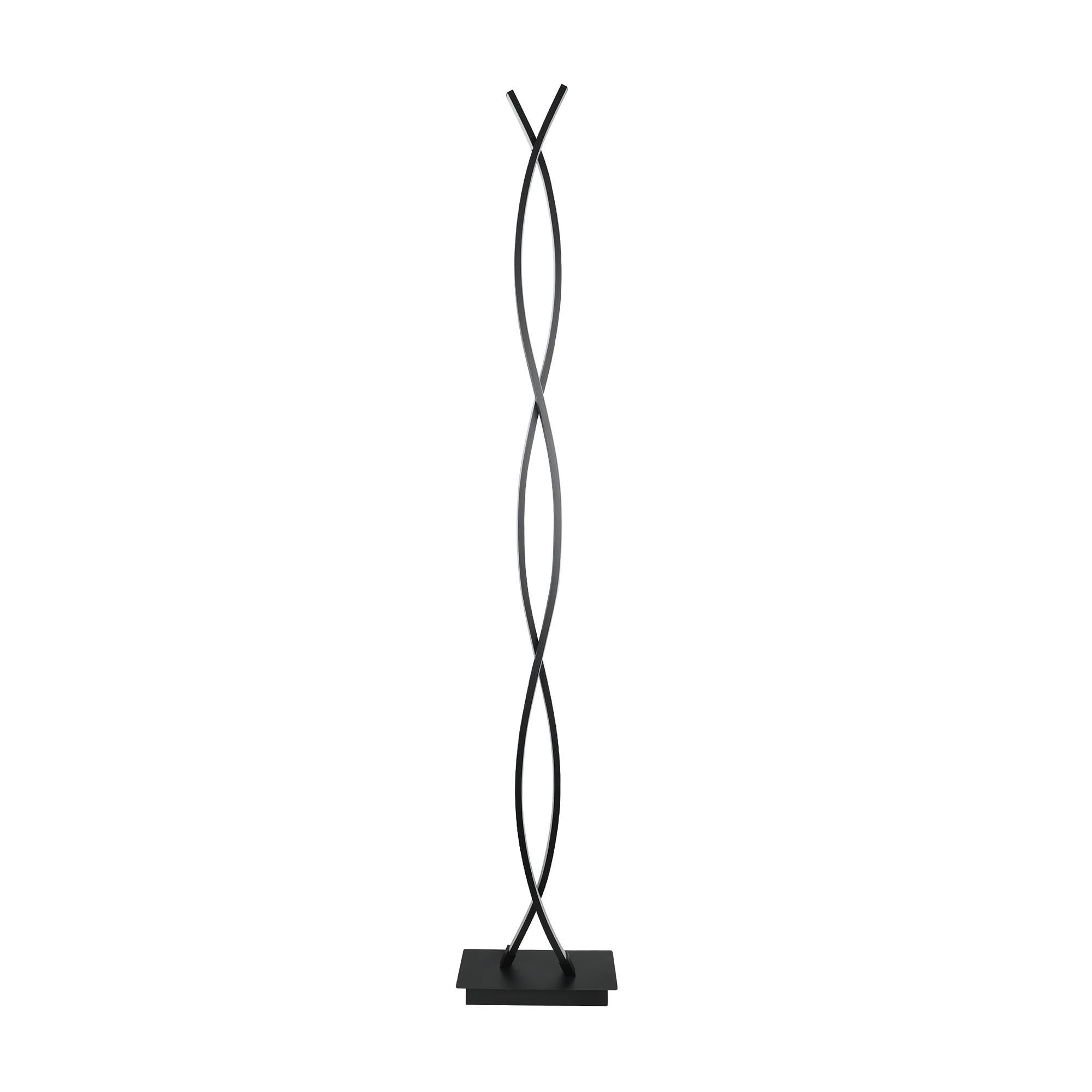 Lampadaire LED LASANA 3 noir H142cm