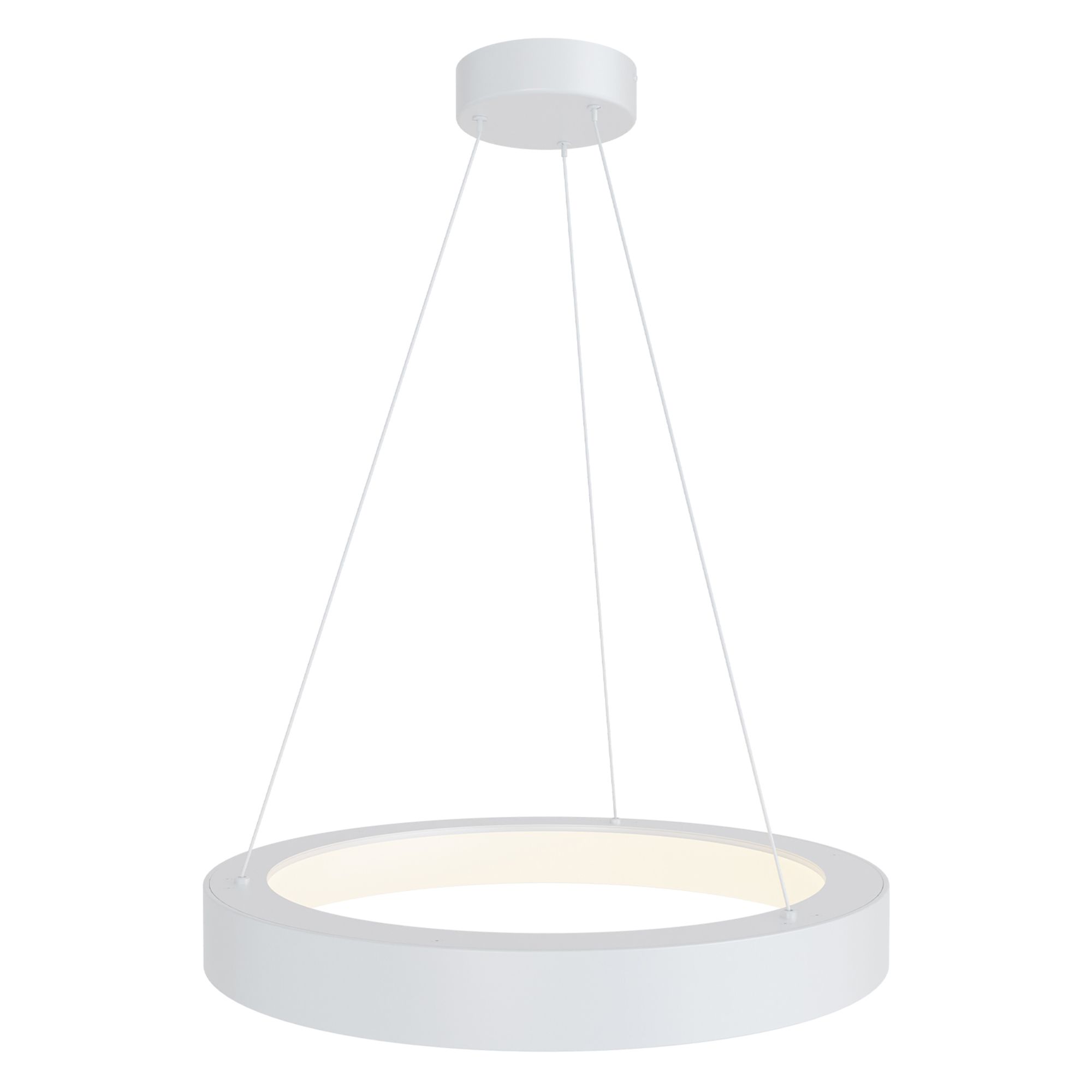 Suspension en métal blanc CAMPO ROSSO led intégrée 34W