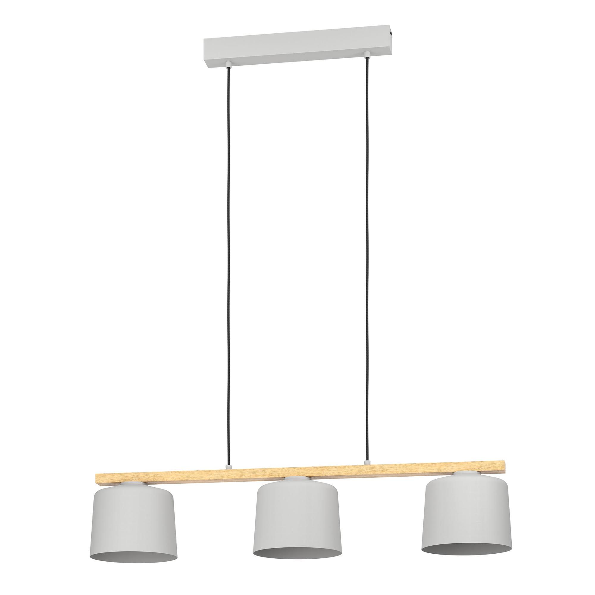 Suspension en métal gris MARIEL E27 3X40W