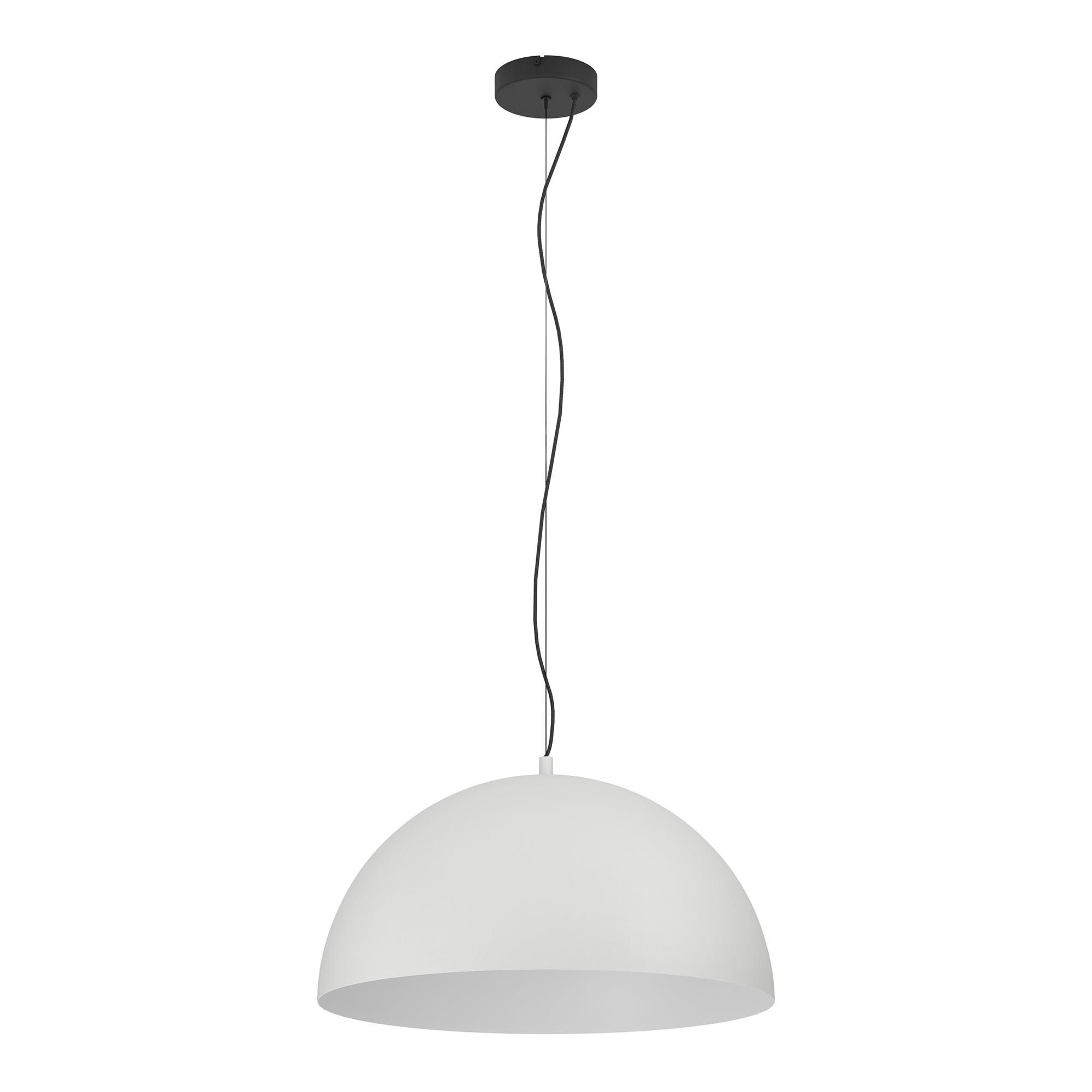 Suspension métal blanc GAETANO E27 1X40W