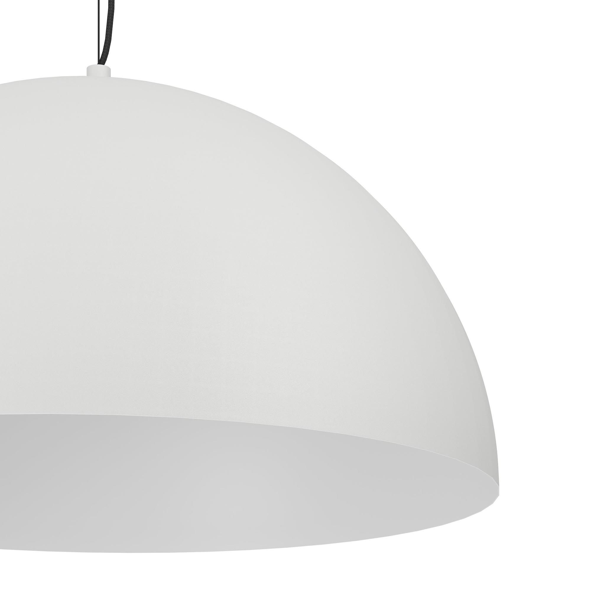 Suspension métal blanc GAETANO E27 1X40W