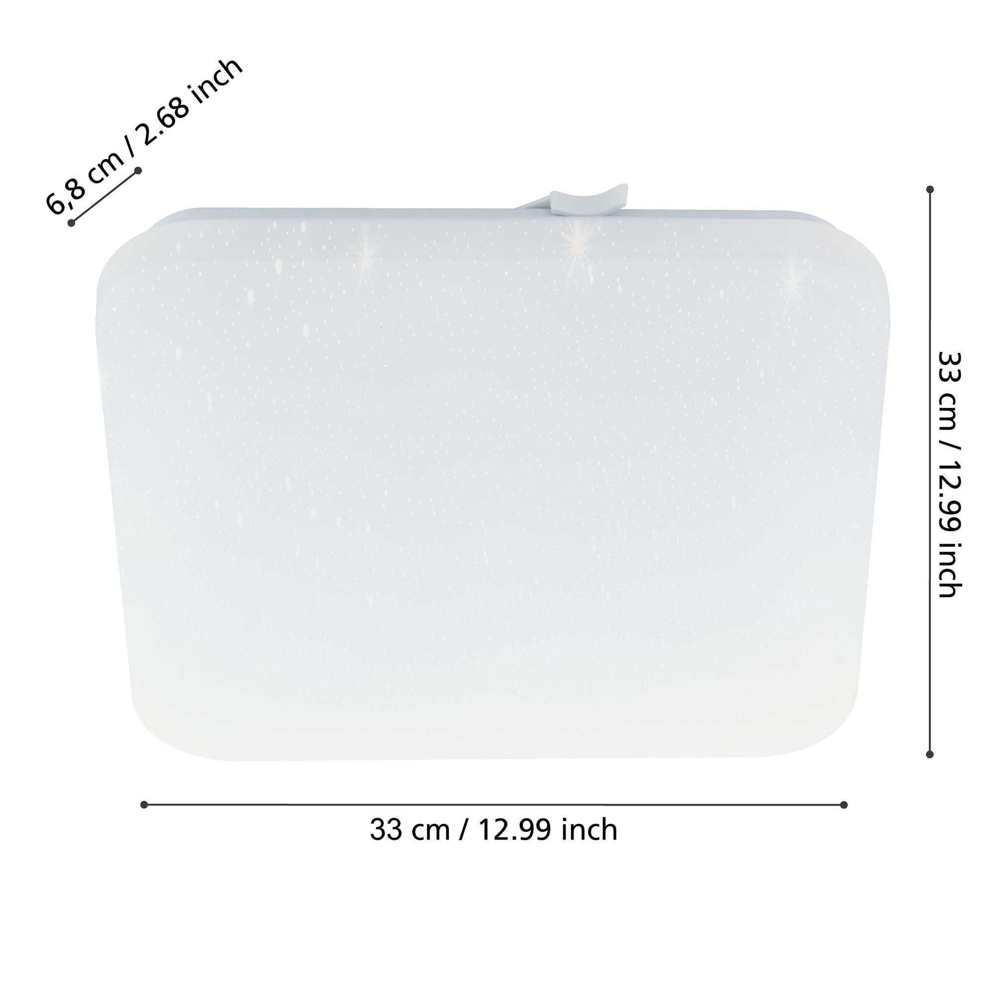 Plafonnier en plastique opale FRANIA-S led intégrée 14,6W