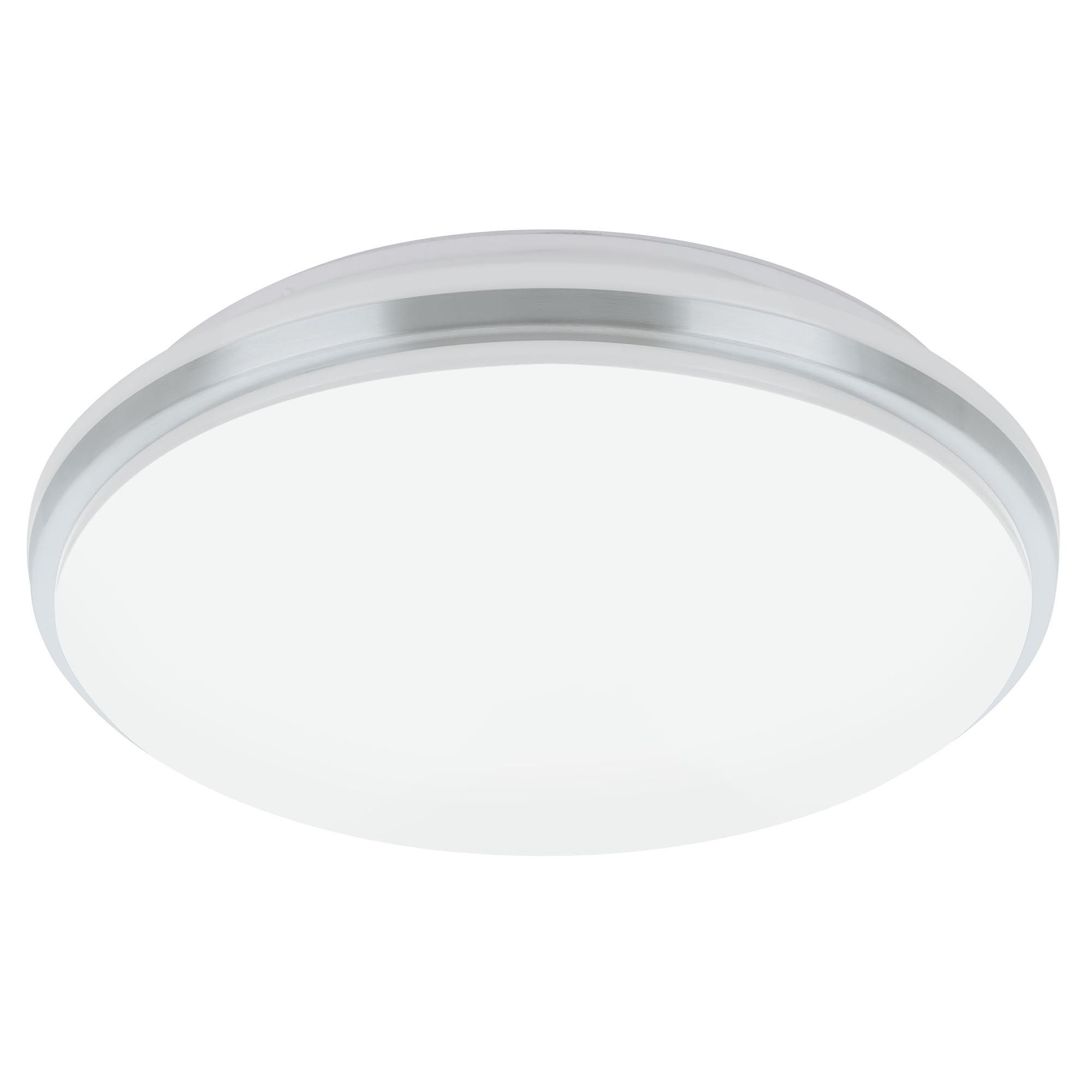 Plafonnier plastique argenté PINETTO LED INT 1X15,6W