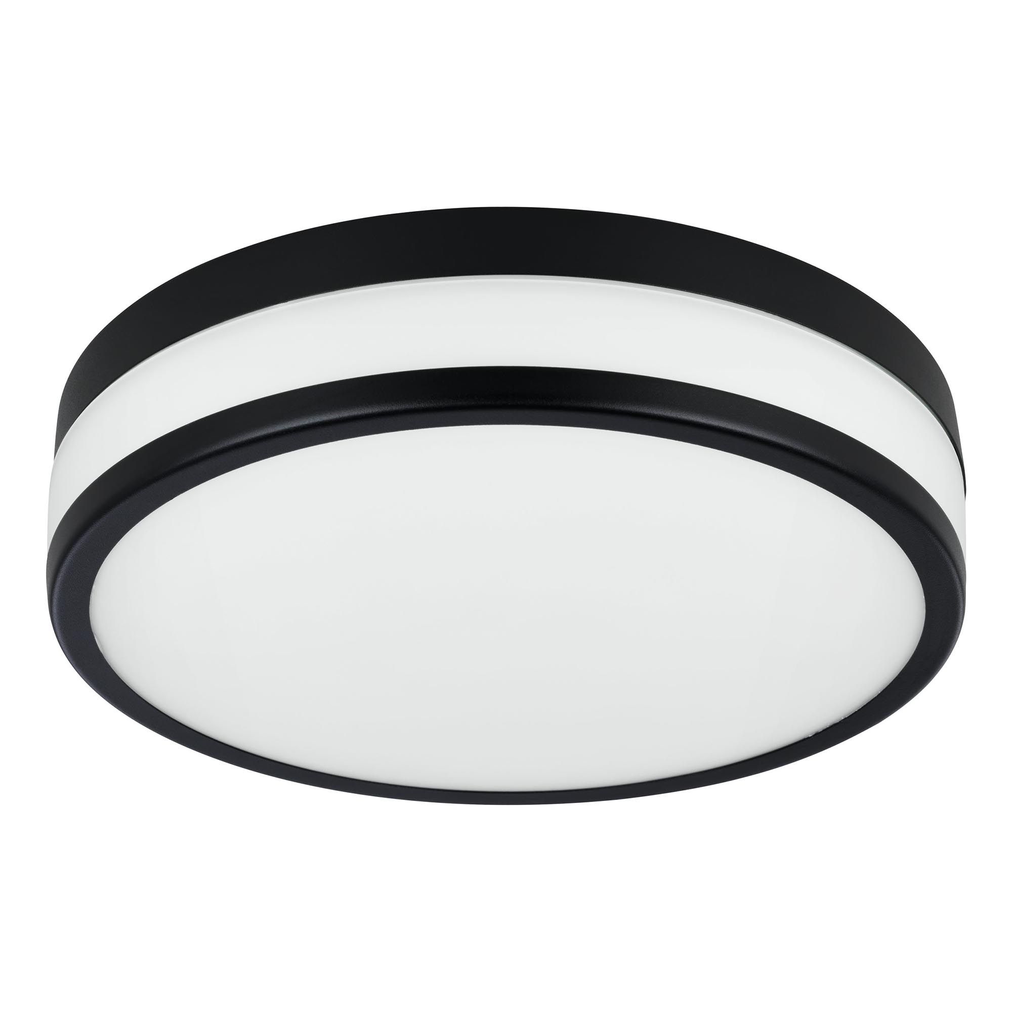 Plafonnier en verre noir LED PALERMO led intégrée 3X5,7W