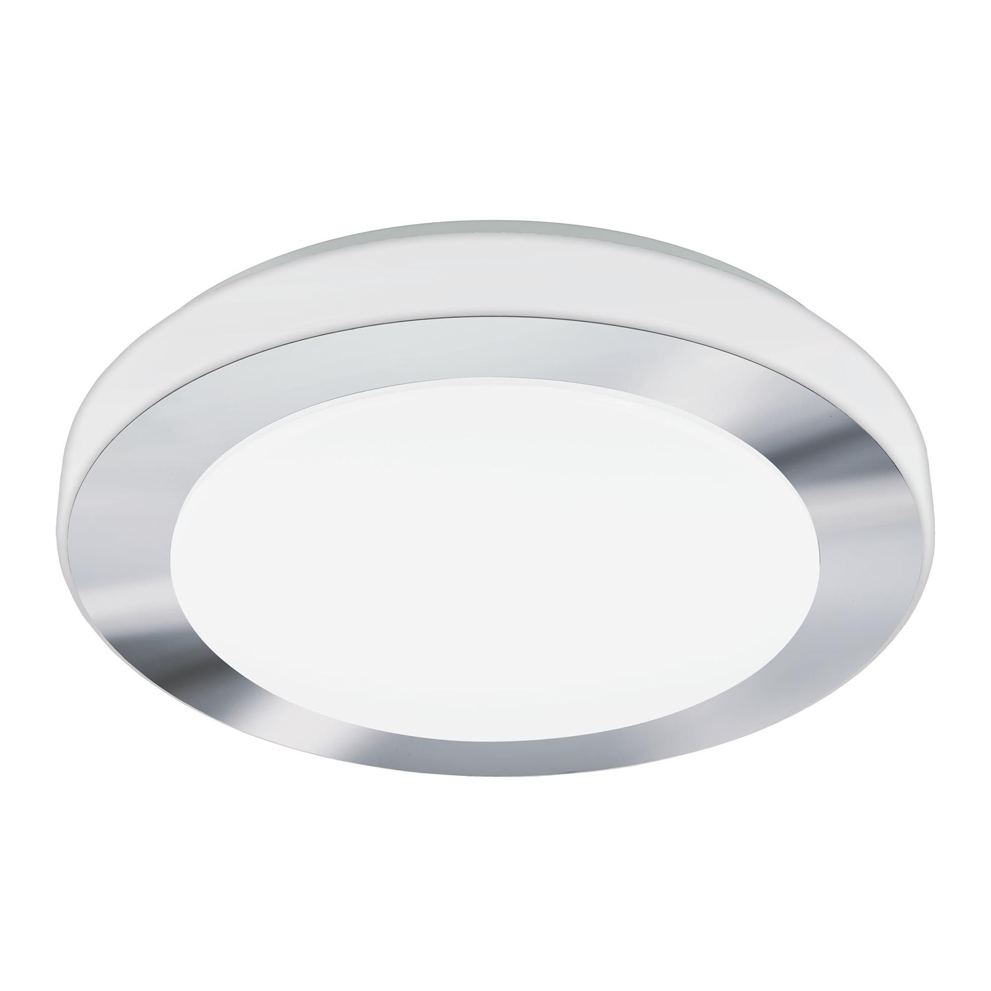 Plafonnier en plastique et chrome CARPI led intégrée 3X7,3W