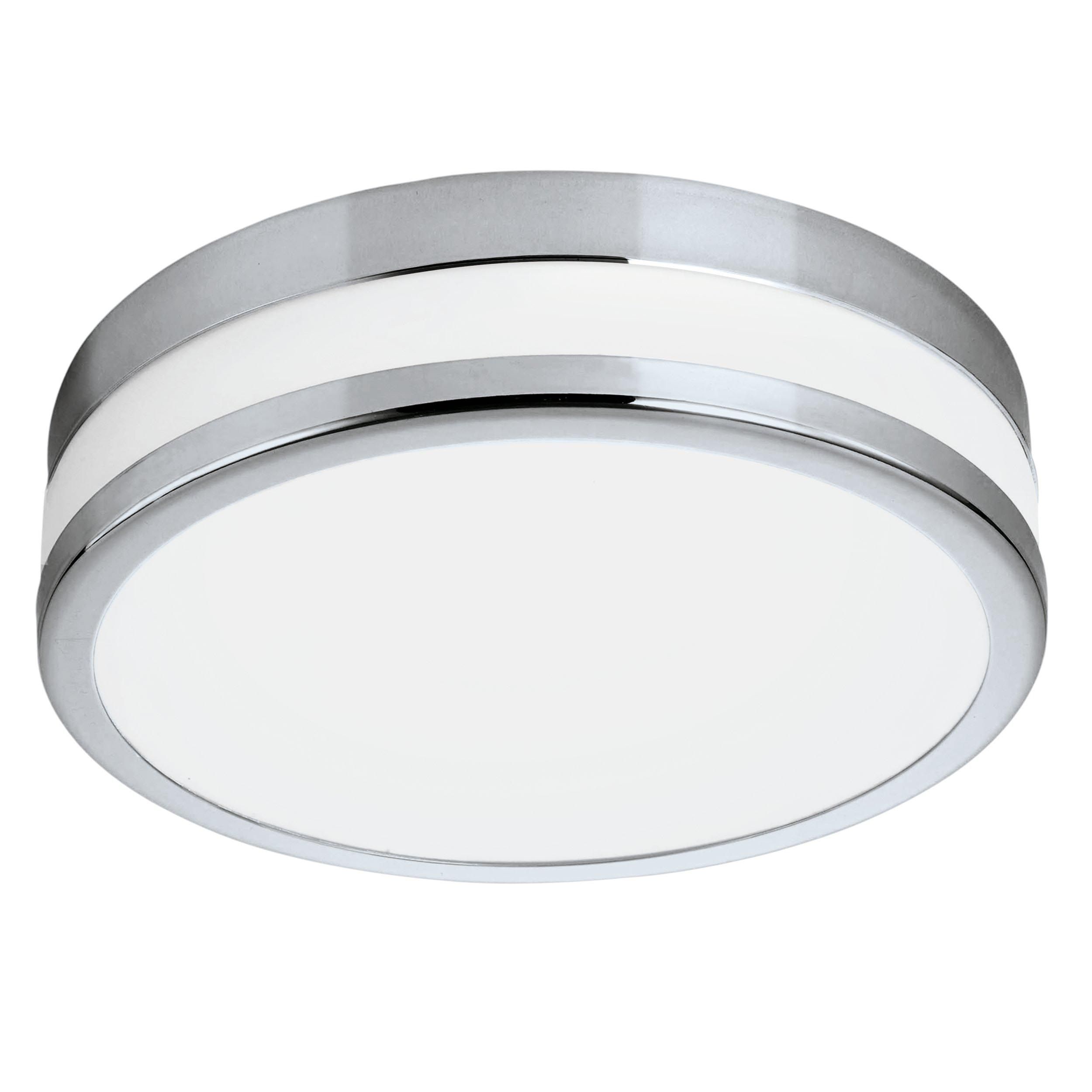 Plafonnier en verre chrome LED PALERMO led intégrée 3X5,7W