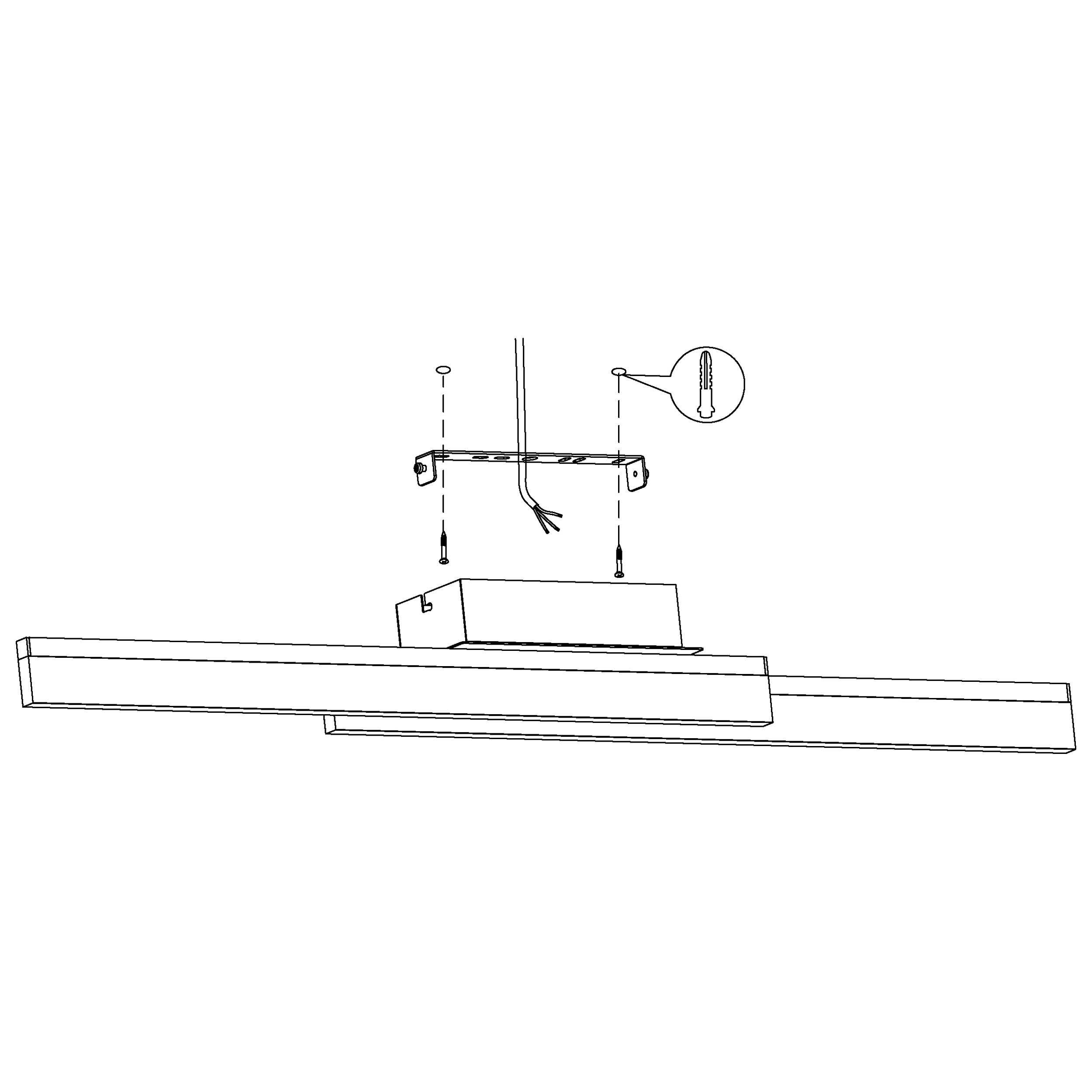 Applique murale métal chrome PALMITAL LED INT 2X11W