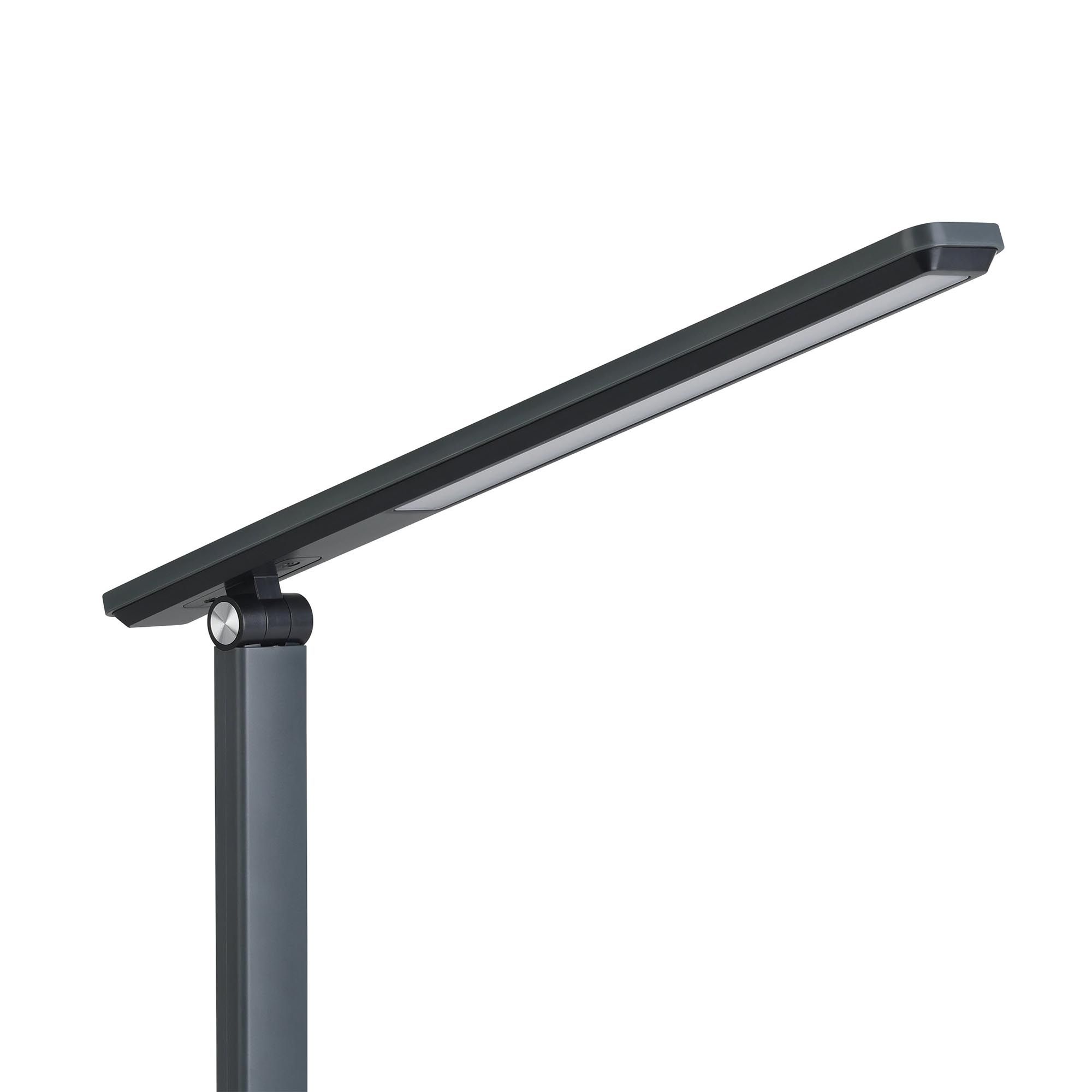 Lampe de bureau en plastique anthracite INIESTA led intégrée 3,6W