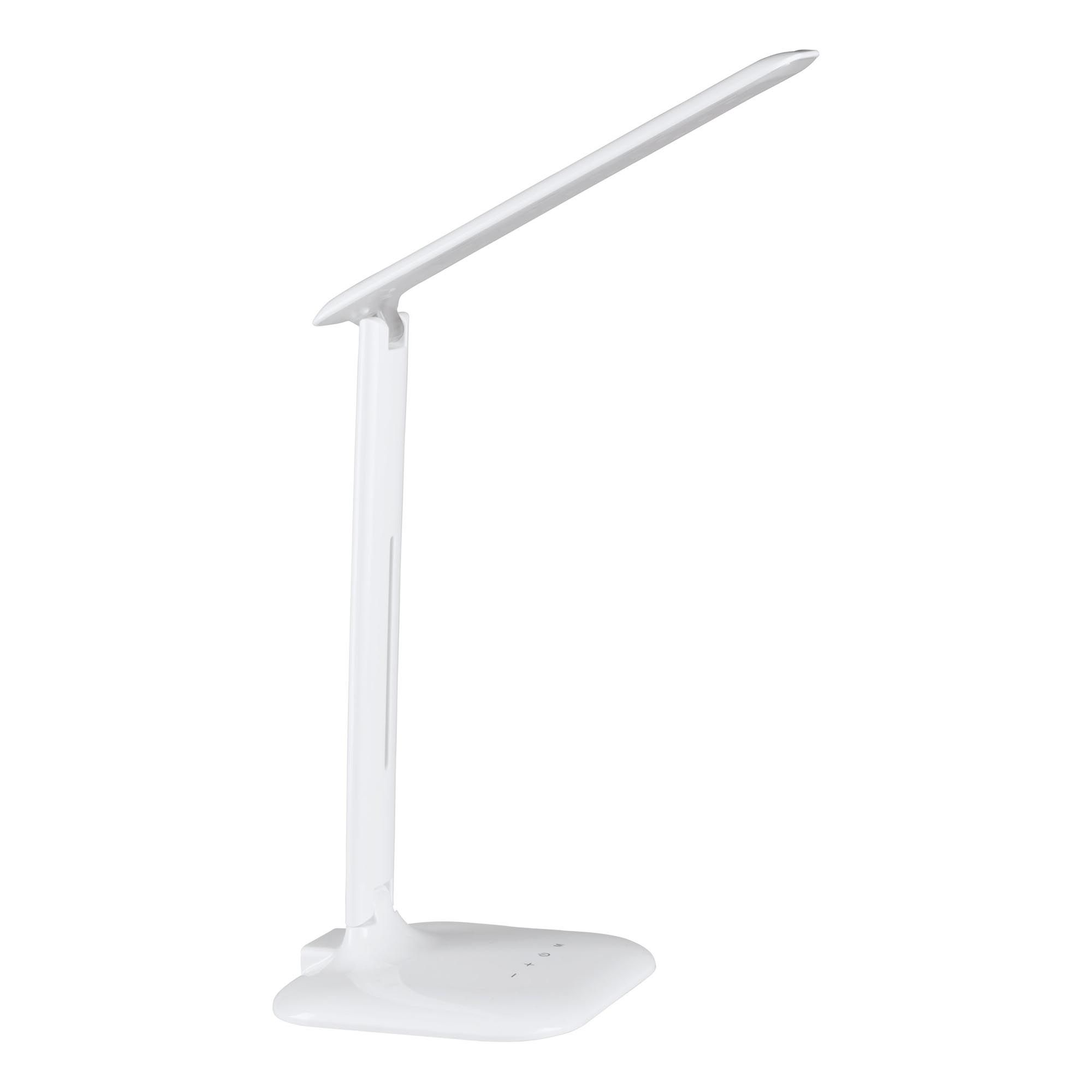 Lampe de bureau en plastique et métal blanc CAUPO led intégrée 2,1W