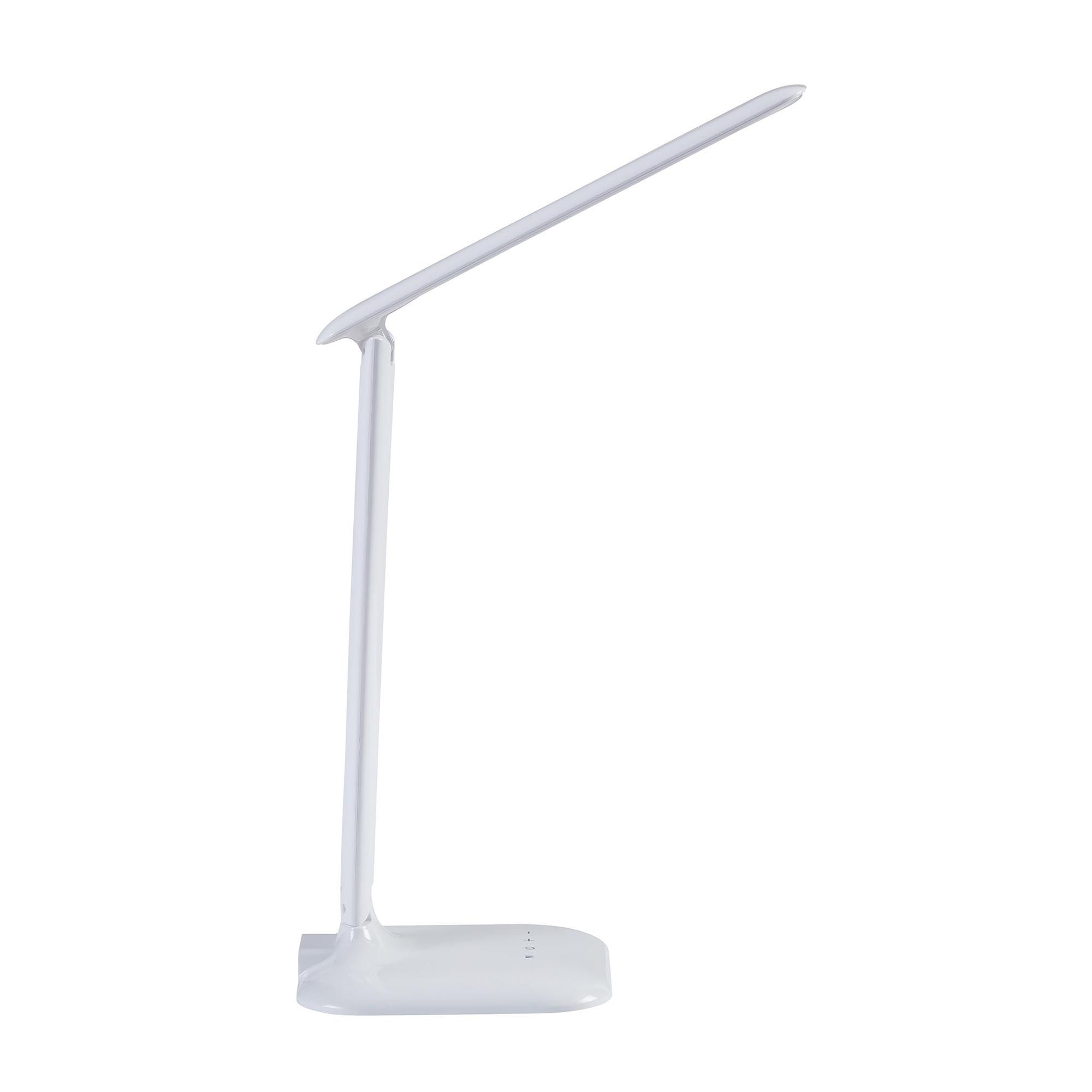 Lampe de bureau en plastique et métal blanc CAUPO led intégrée 2,1W