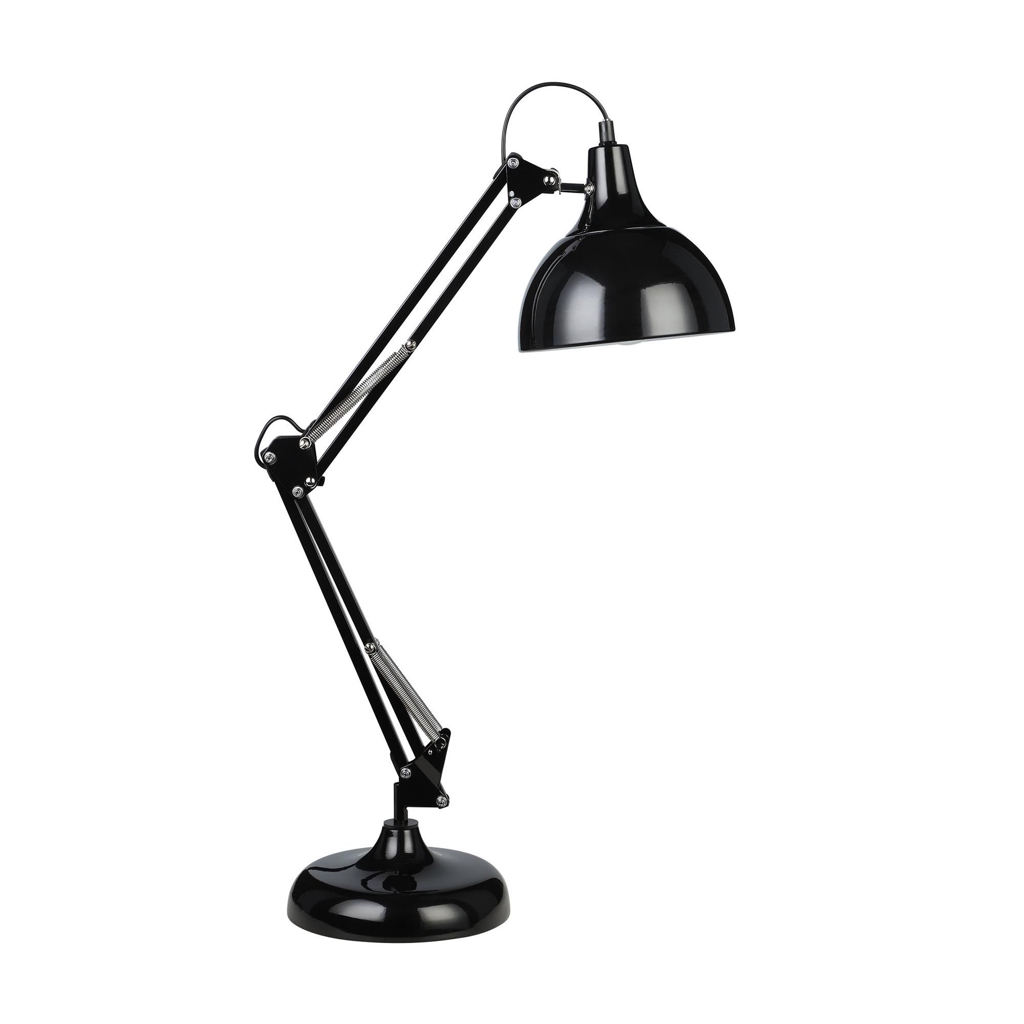 Lampe de bureau BORGILLO métal noir H71cm