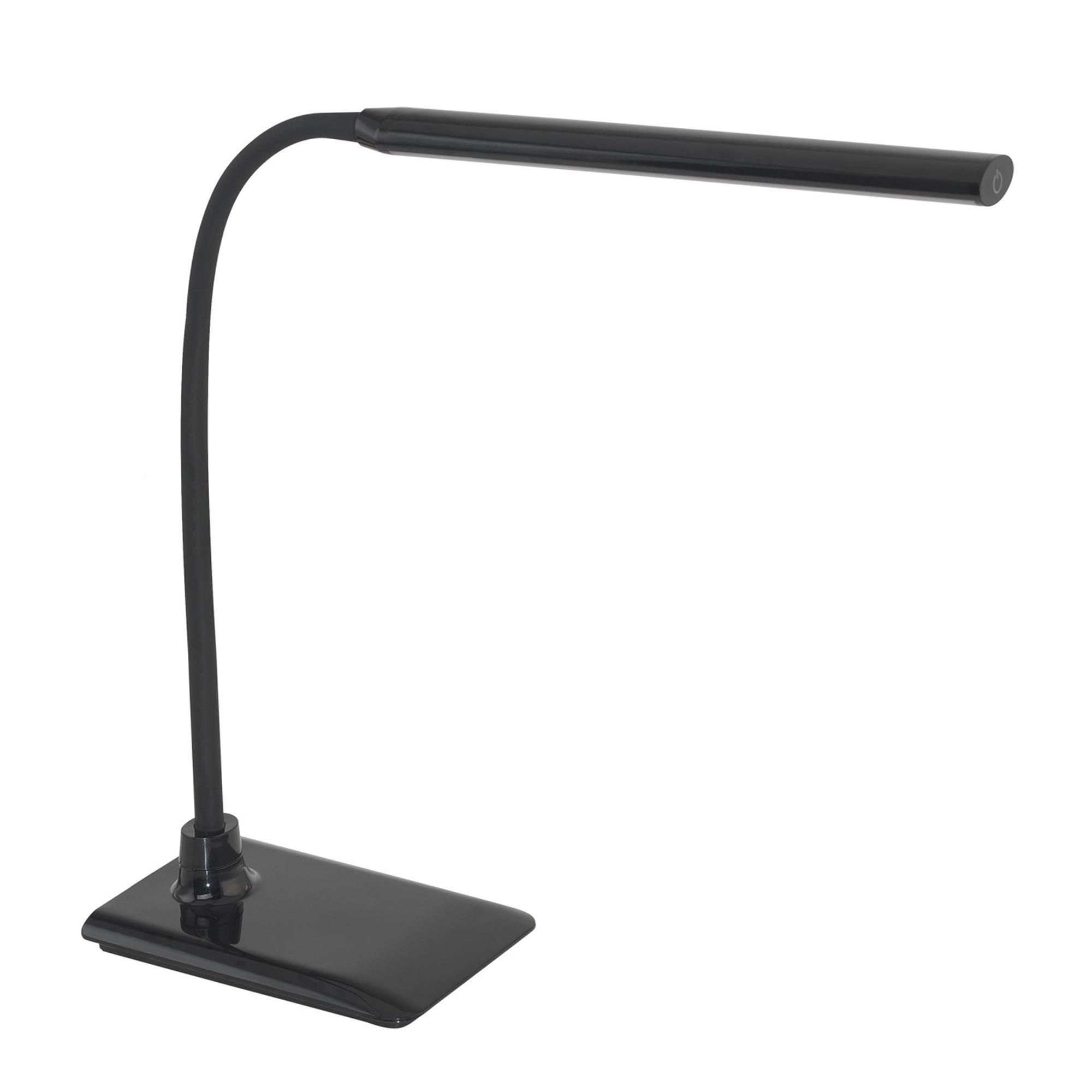 Lampe de bureau en plastique et métal noir LAROA led intégrée 4,2W