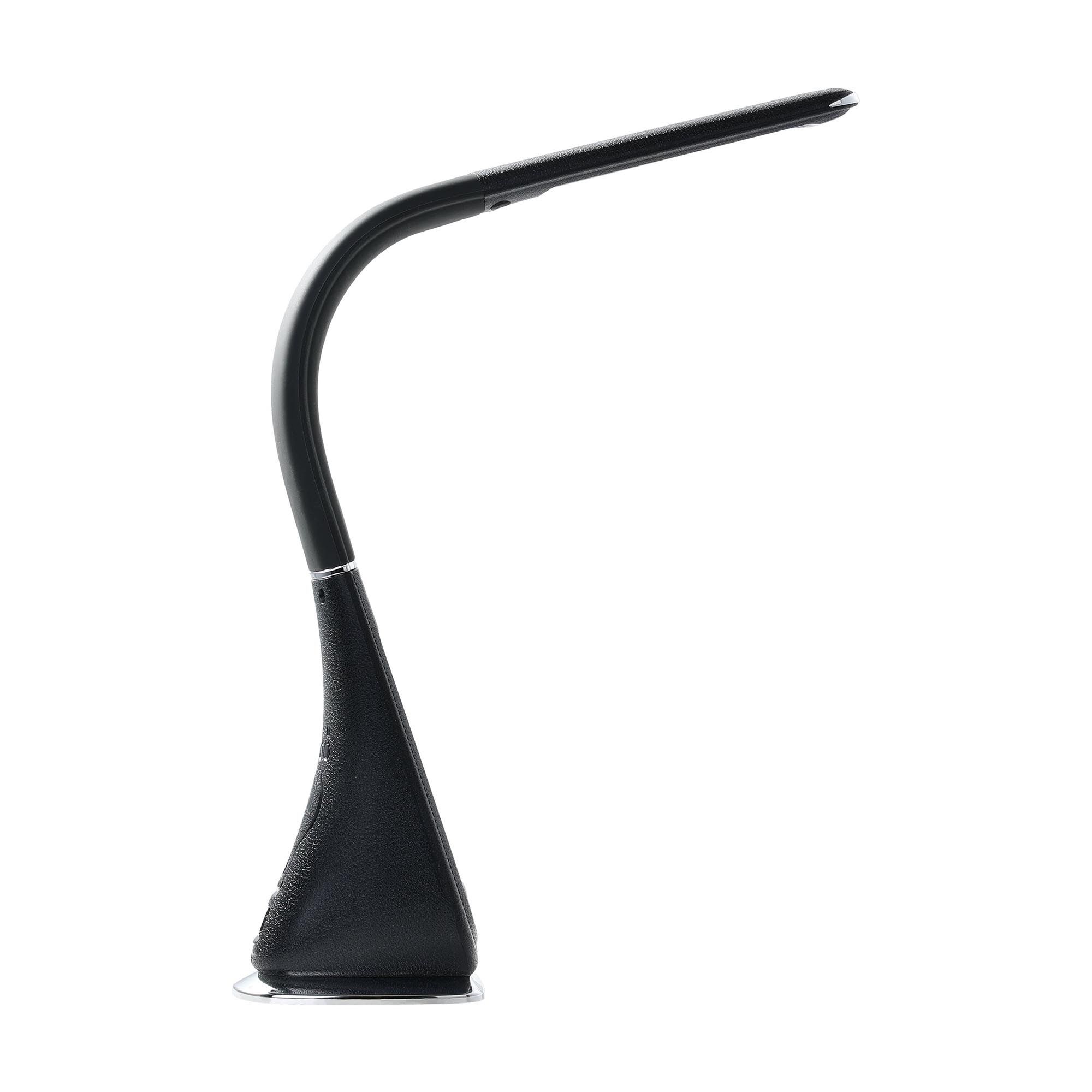 Lampe de bureau plastique et métal noir COGNOLI led intégrée 4,4W