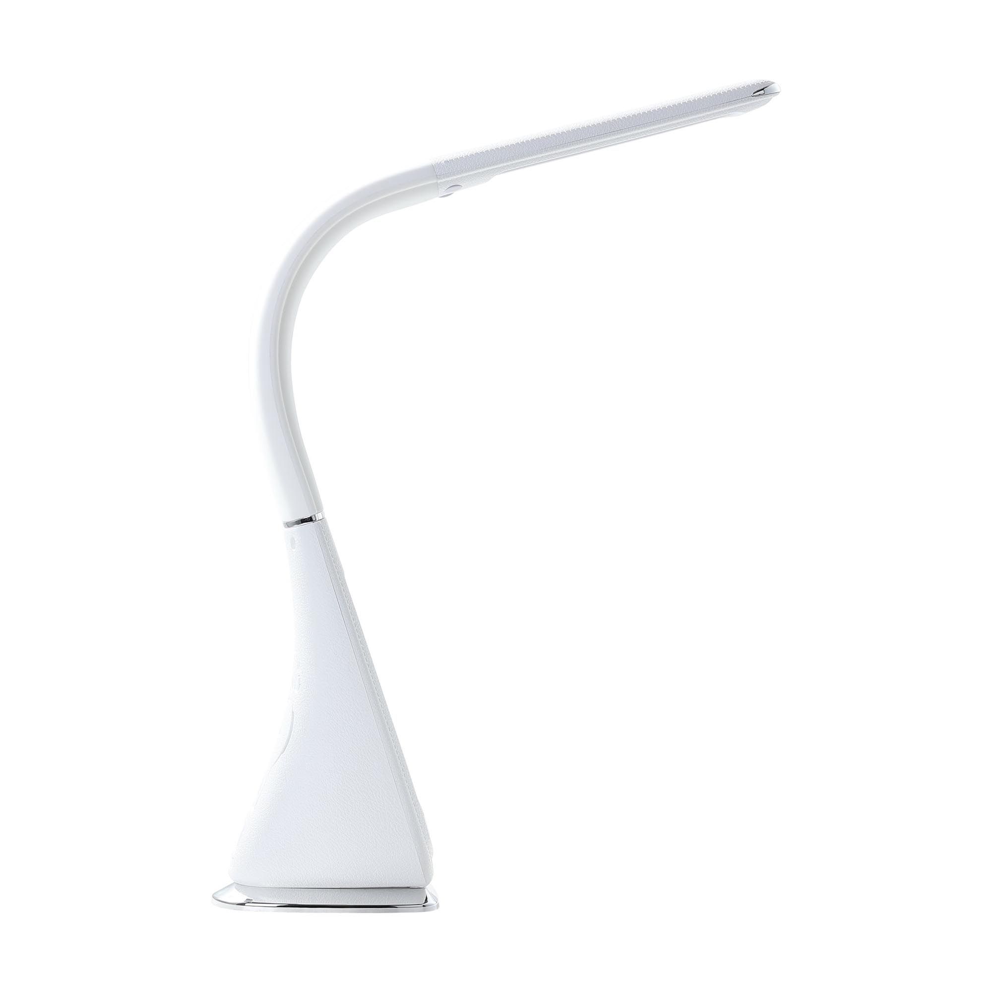 Lampe de bureau plastique et métal blanc COGNOLI led intégrée 4,4W